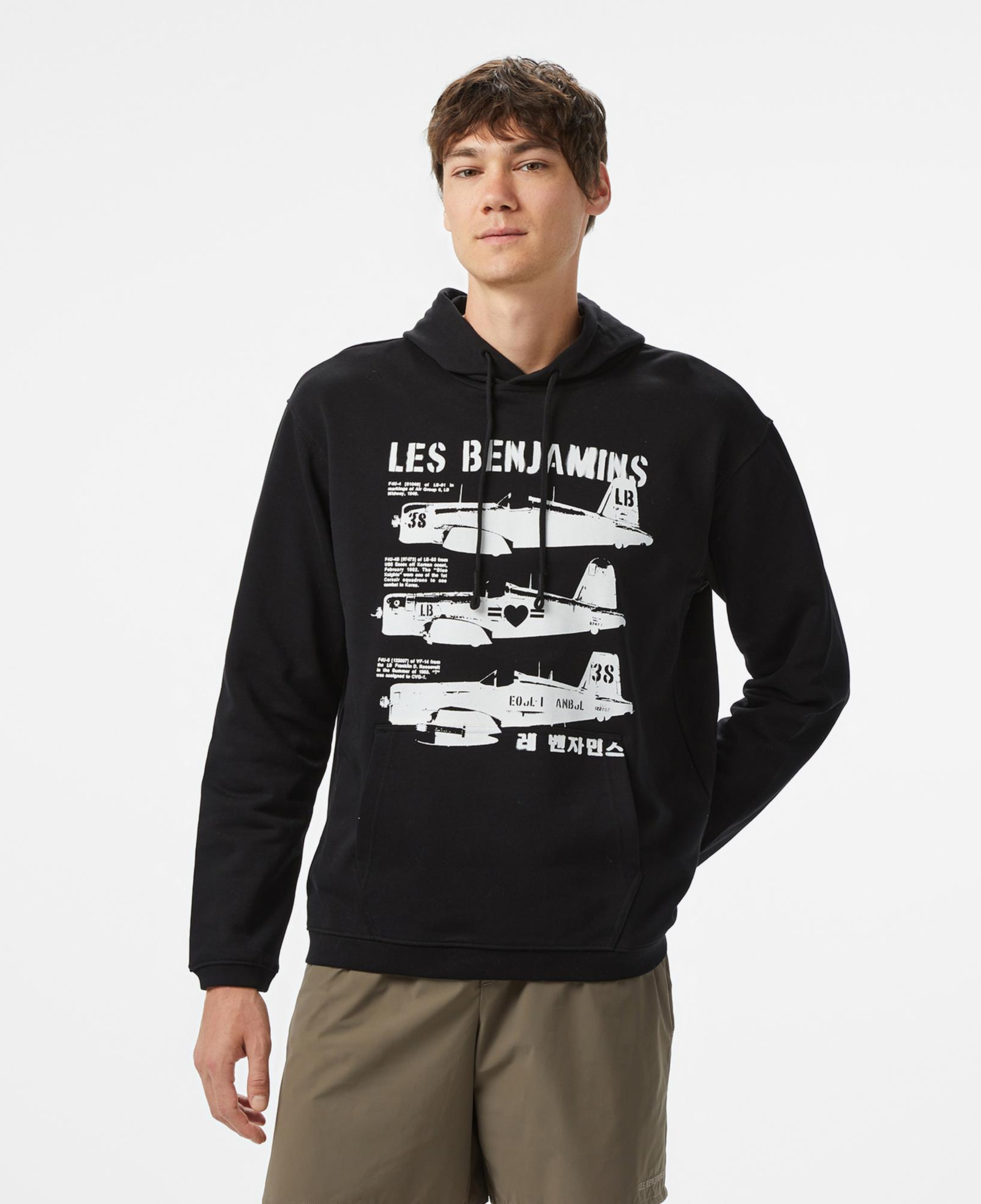 Les Benjamins Erkek Siyah Hoodie