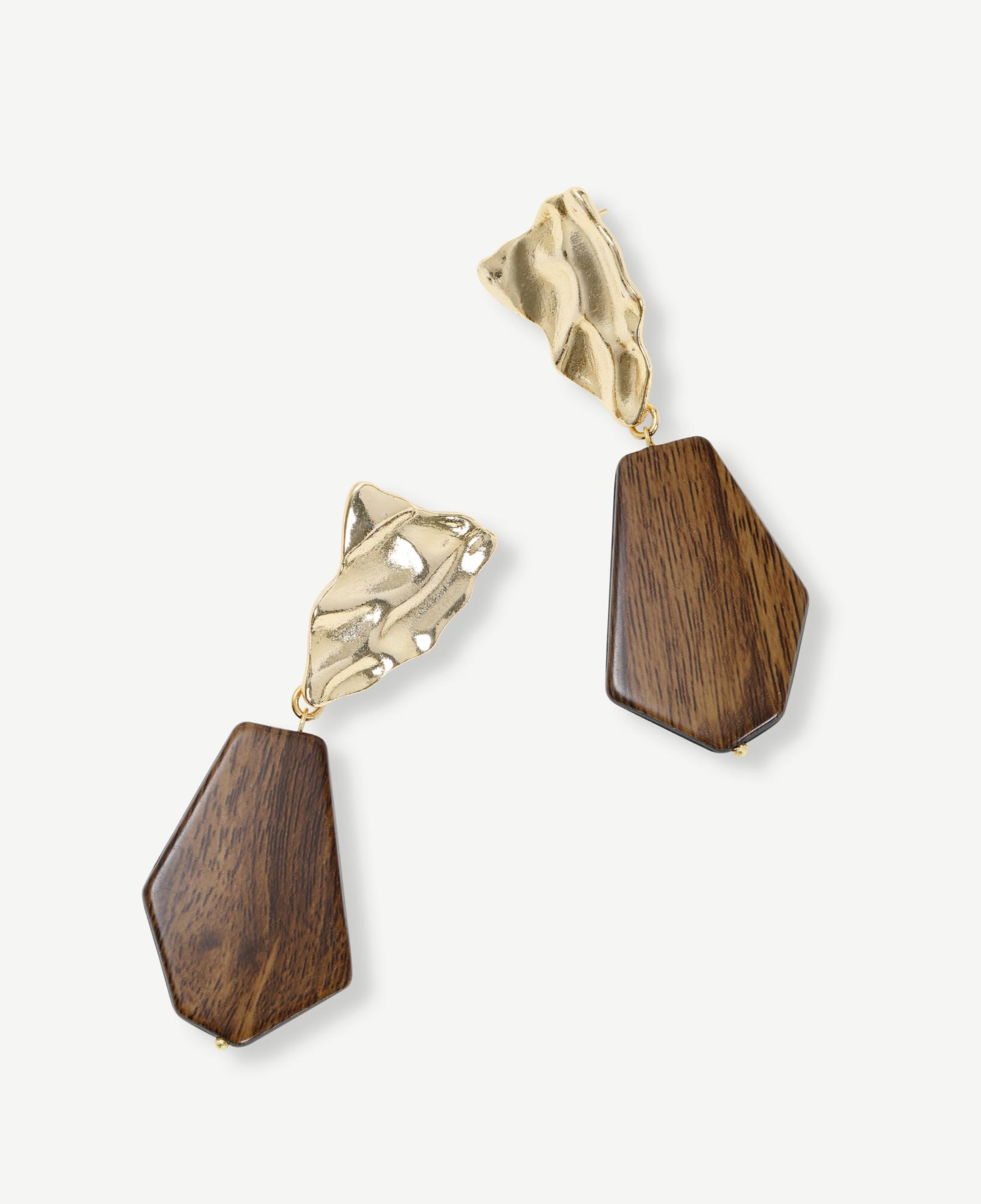 YARGICI Geometrik Formlu Ahşap Küpe