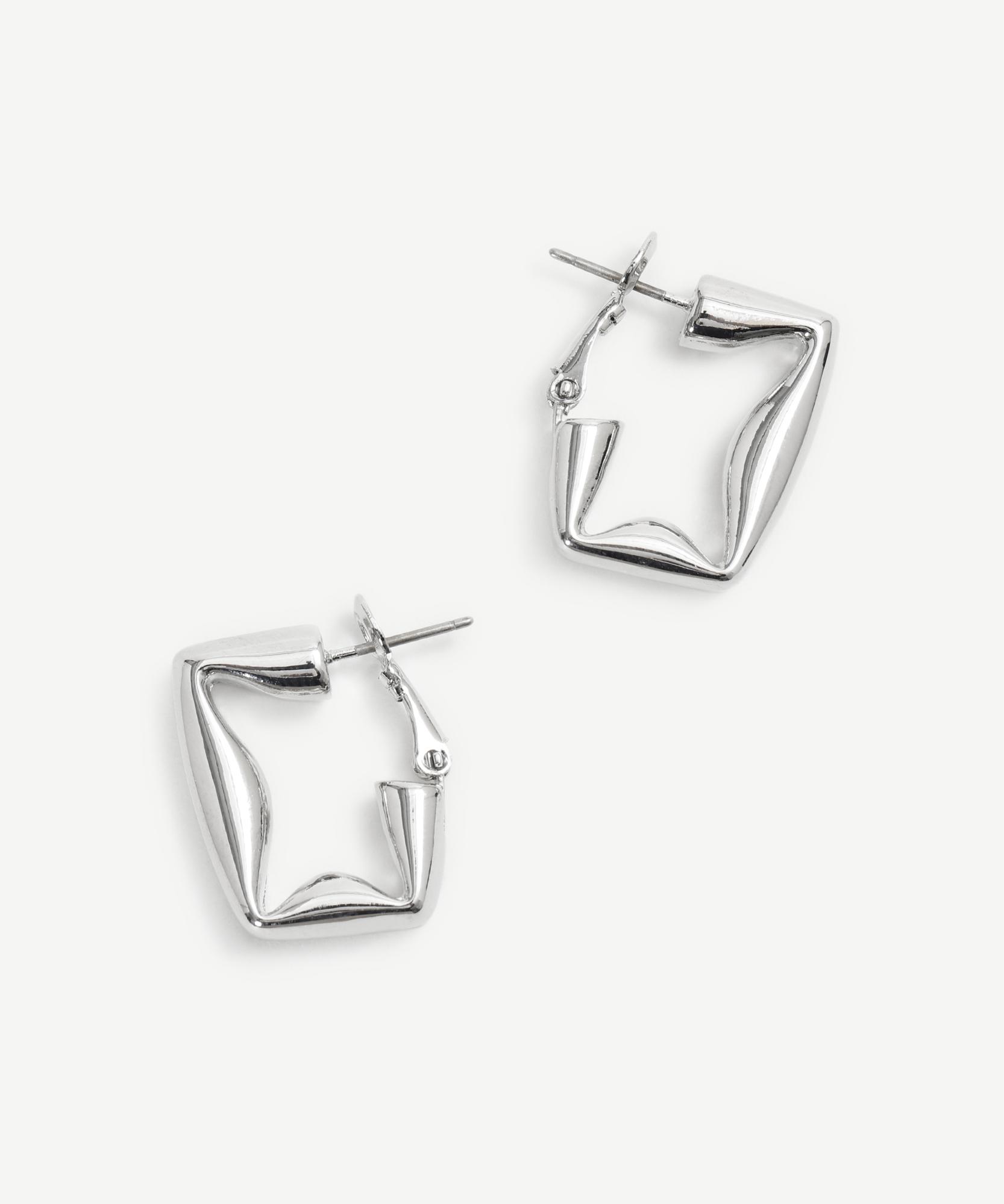 YARGICI Asimetrik Gümüş Küpe