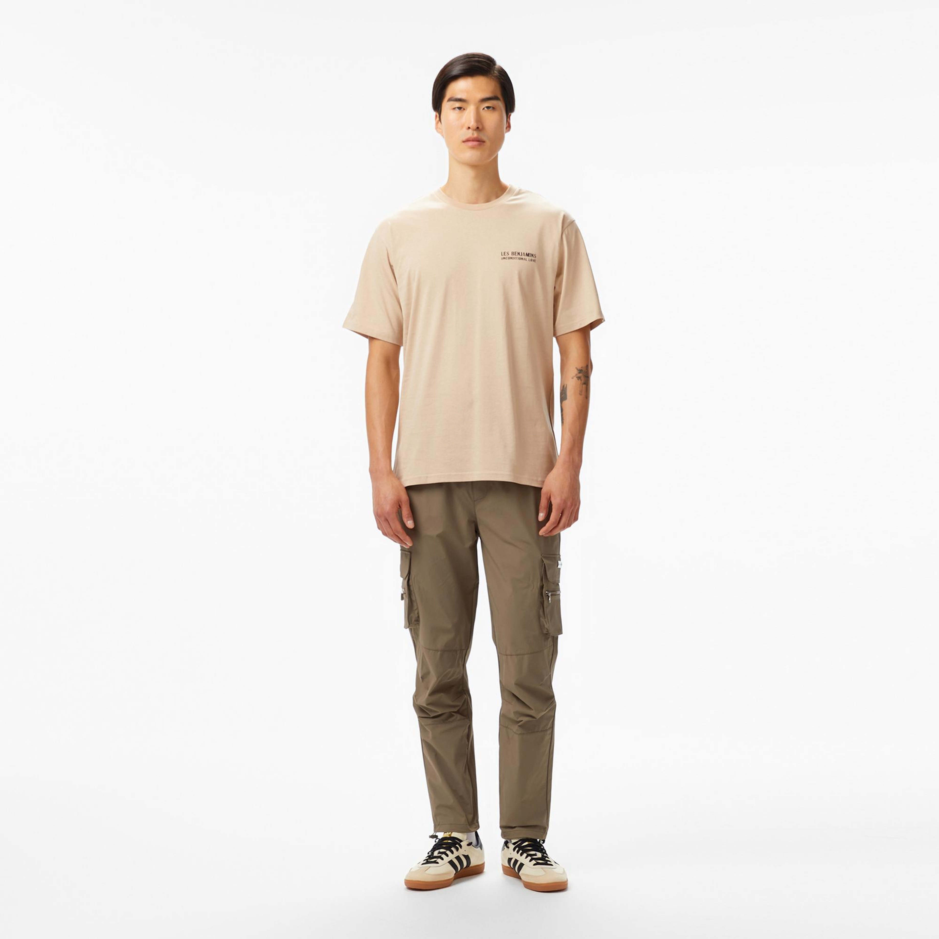 Les Benjamins Erkek Bej T-Shirt