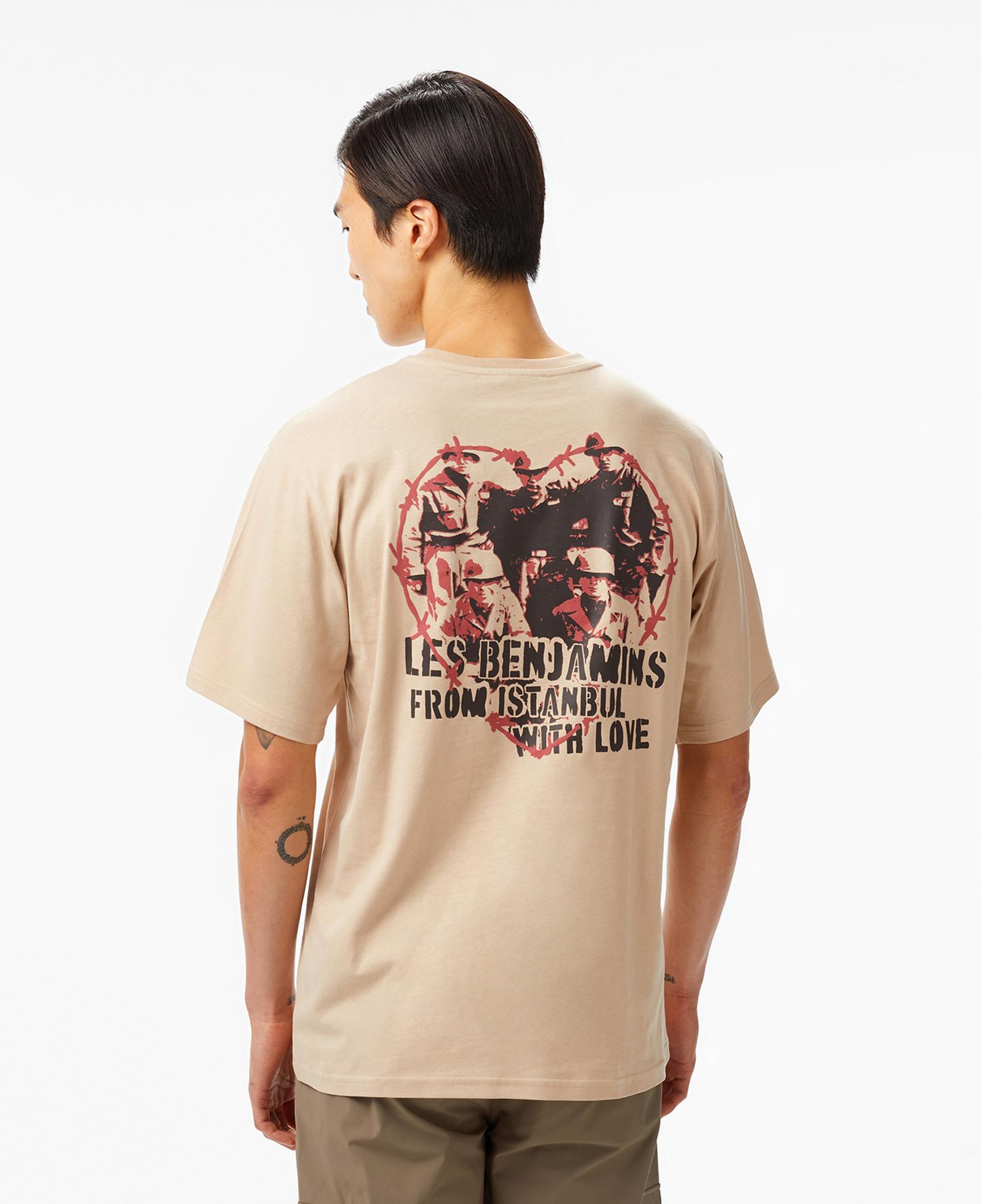 Les Benjamins Erkek Bej T-Shirt