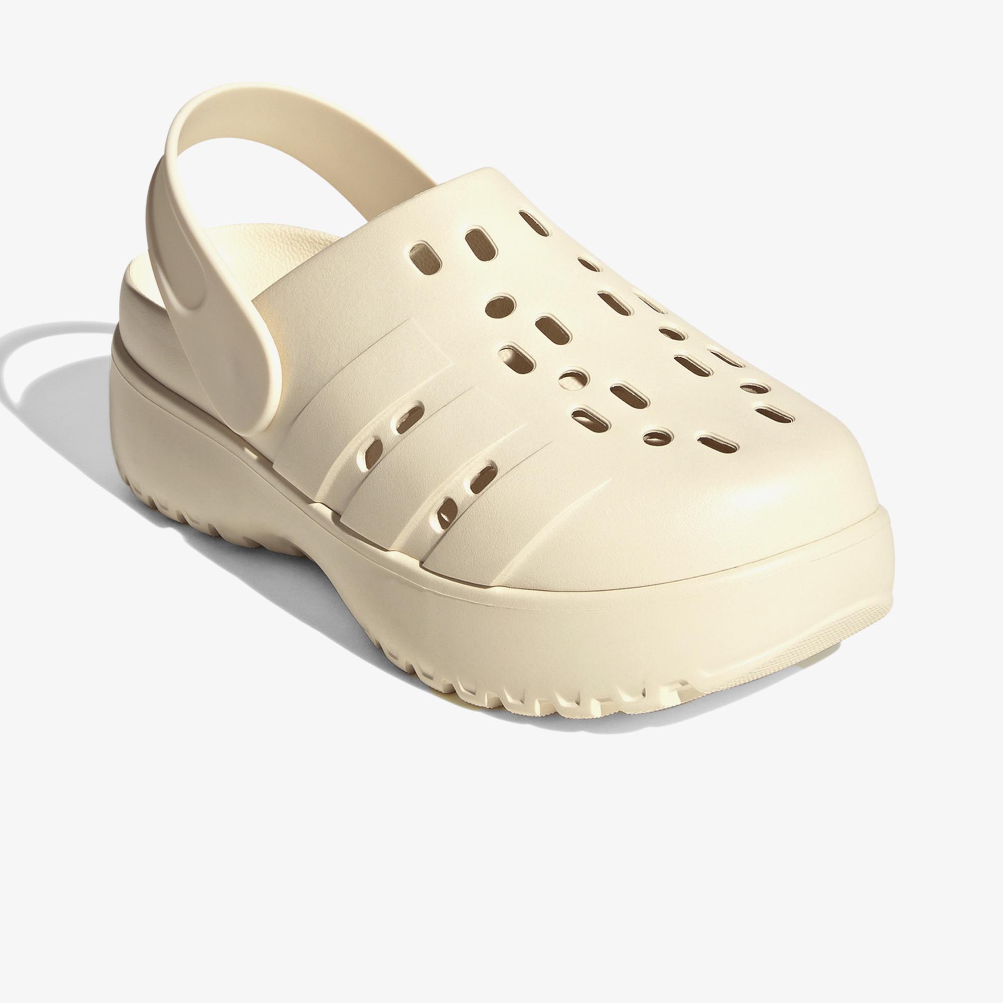 adidas Adilette Clog Platform Unisex Beyaz Sandalet