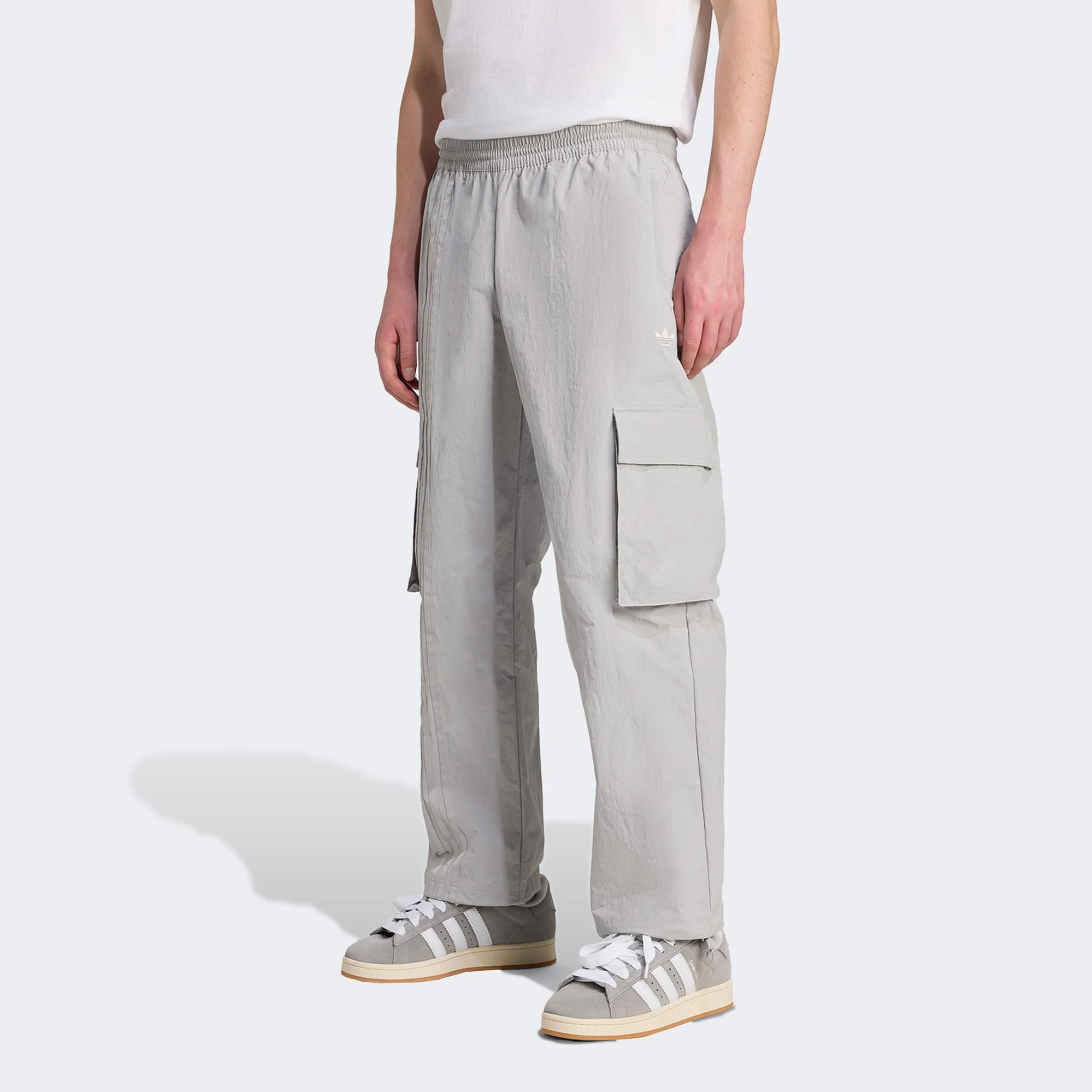 adidas Front Stripes Woven Gri Kargo Pantolon