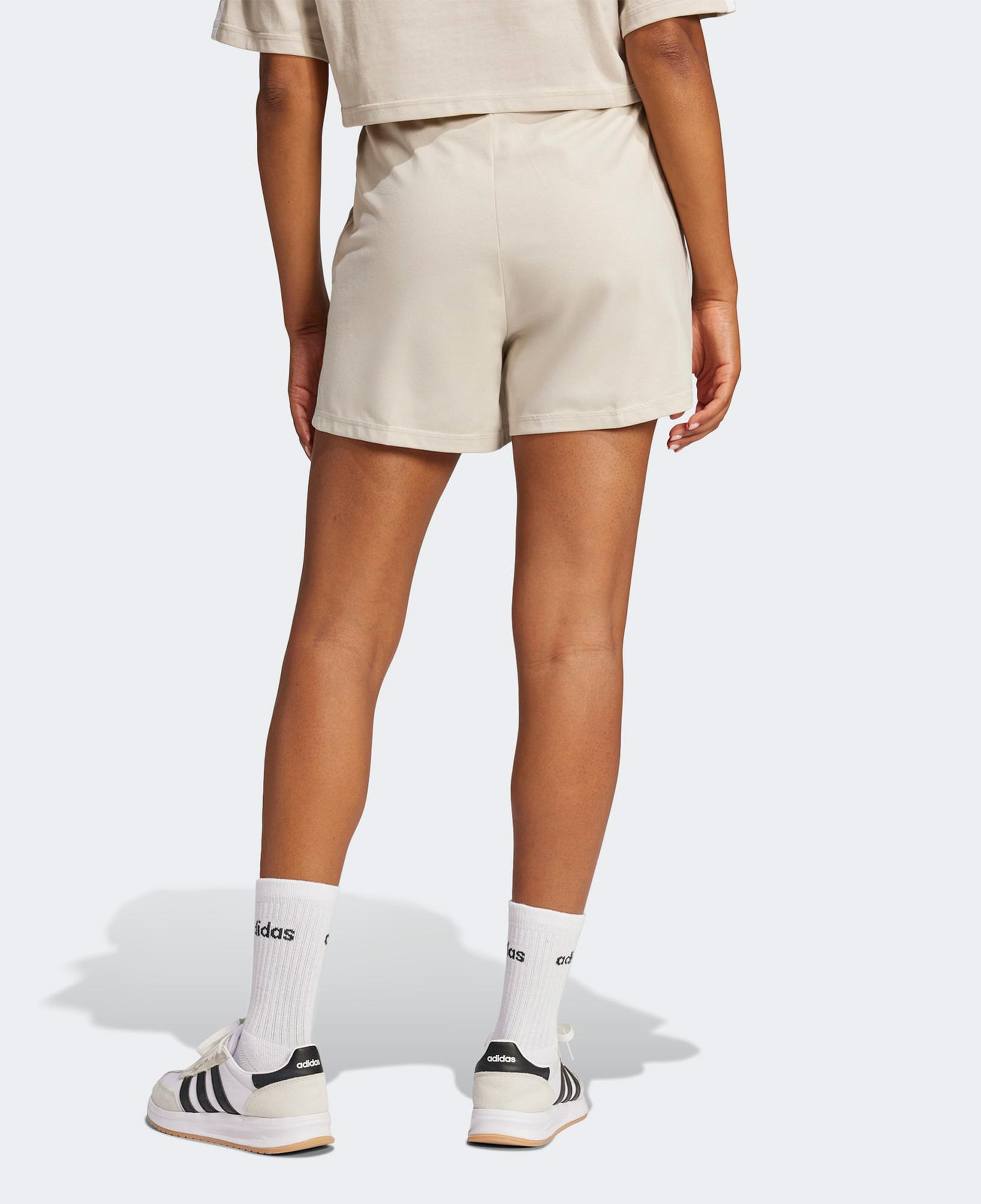 adidas Essentials 3 Stripes Kadın Bej Şort