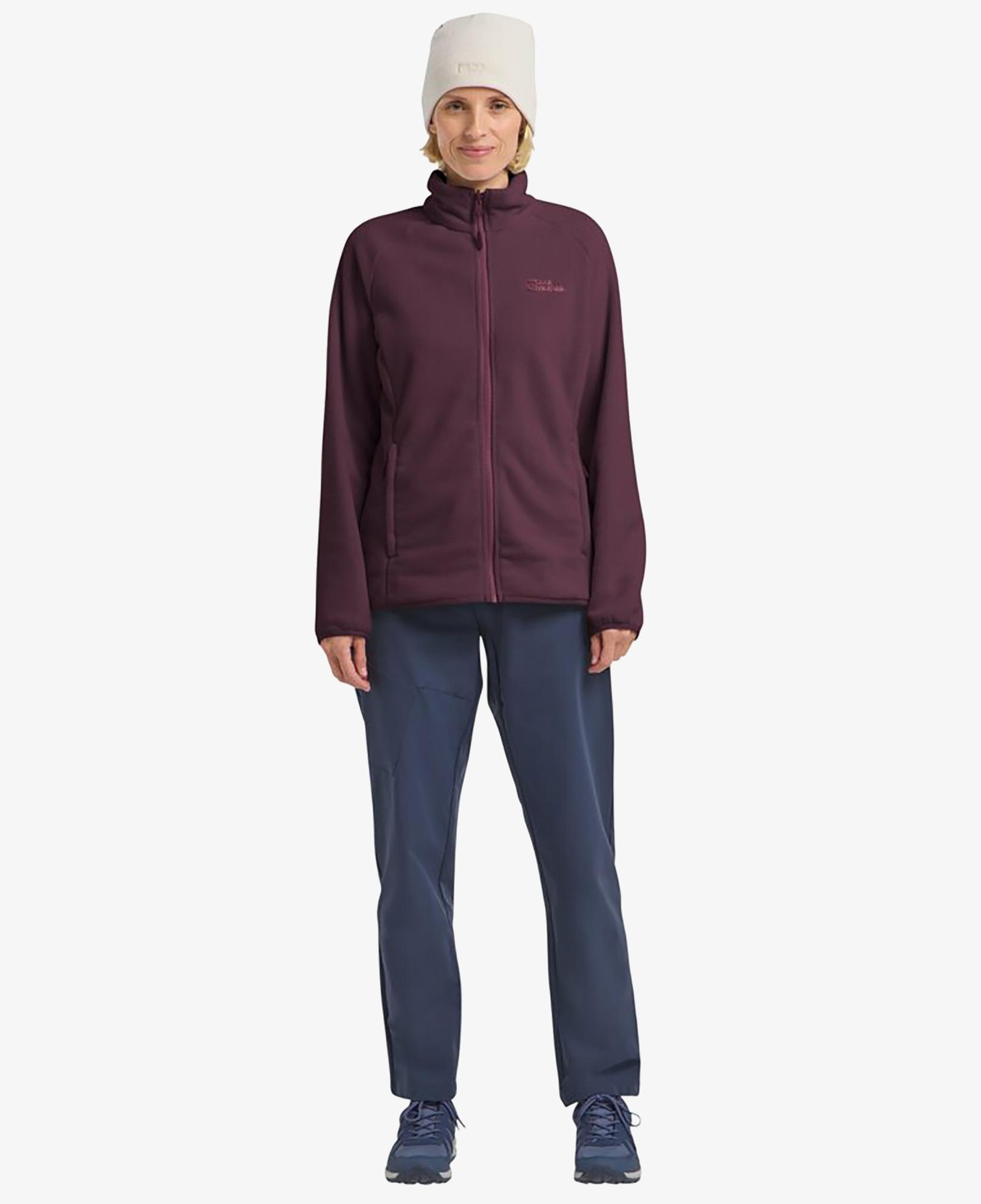 Jack Wolfskin Moonrise Full Zipped Kadın Mor Ceket