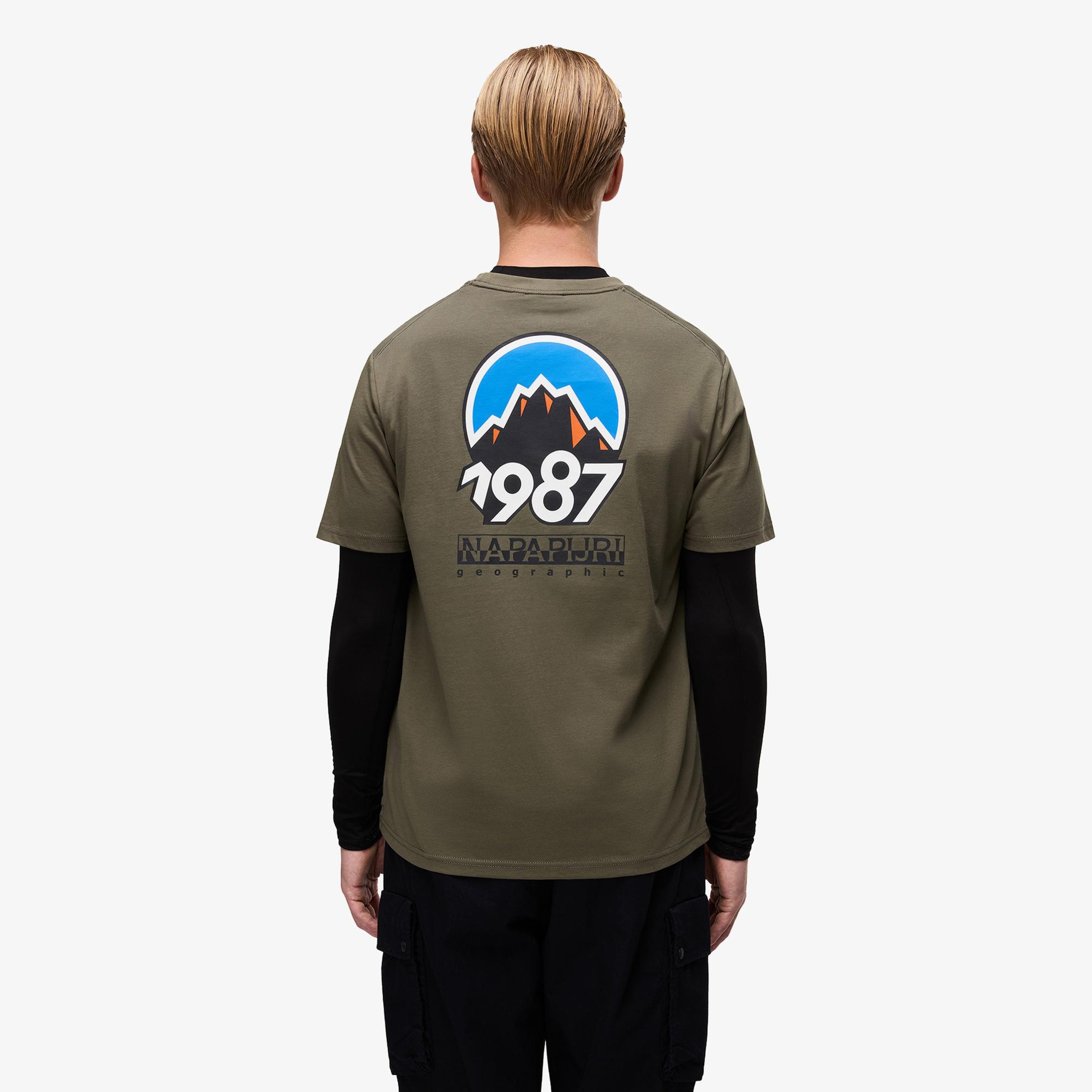 Napapijri S-Montepiana Erkek Yeşil T-Shirt