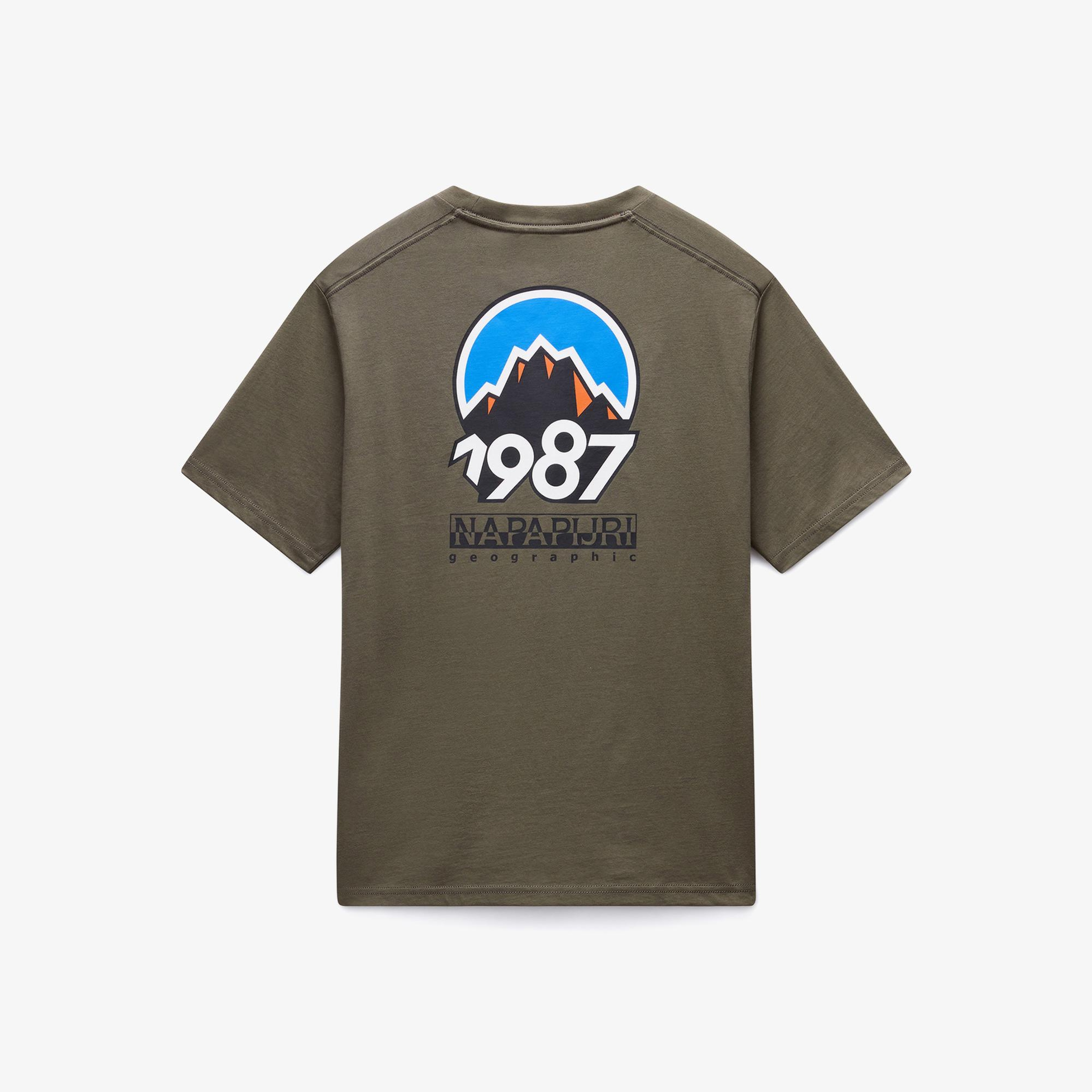 Napapijri S-Montepiana Erkek Yeşil T-Shirt