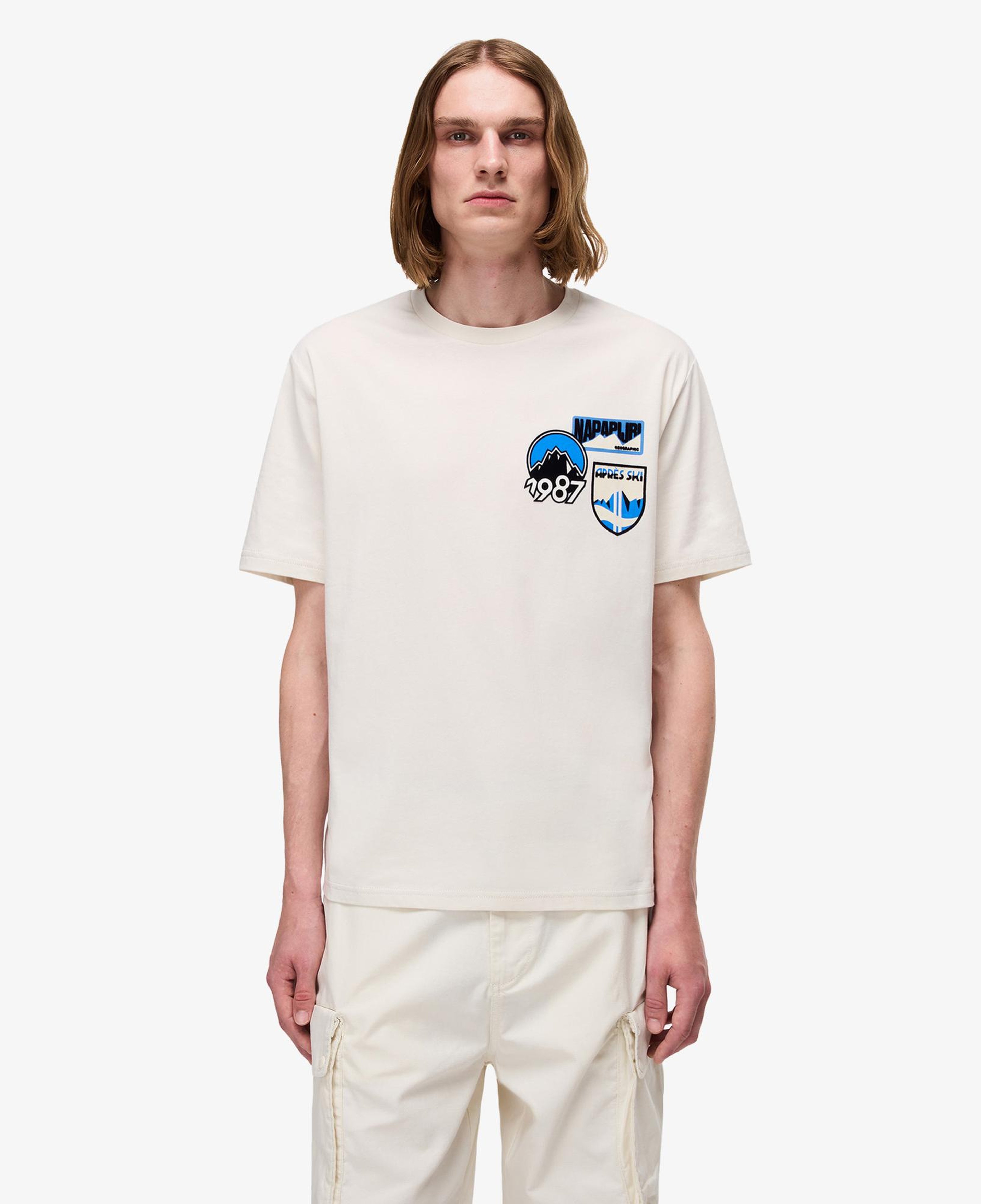 Napapijri S-Montepiana Erkek Bej T-Shirt