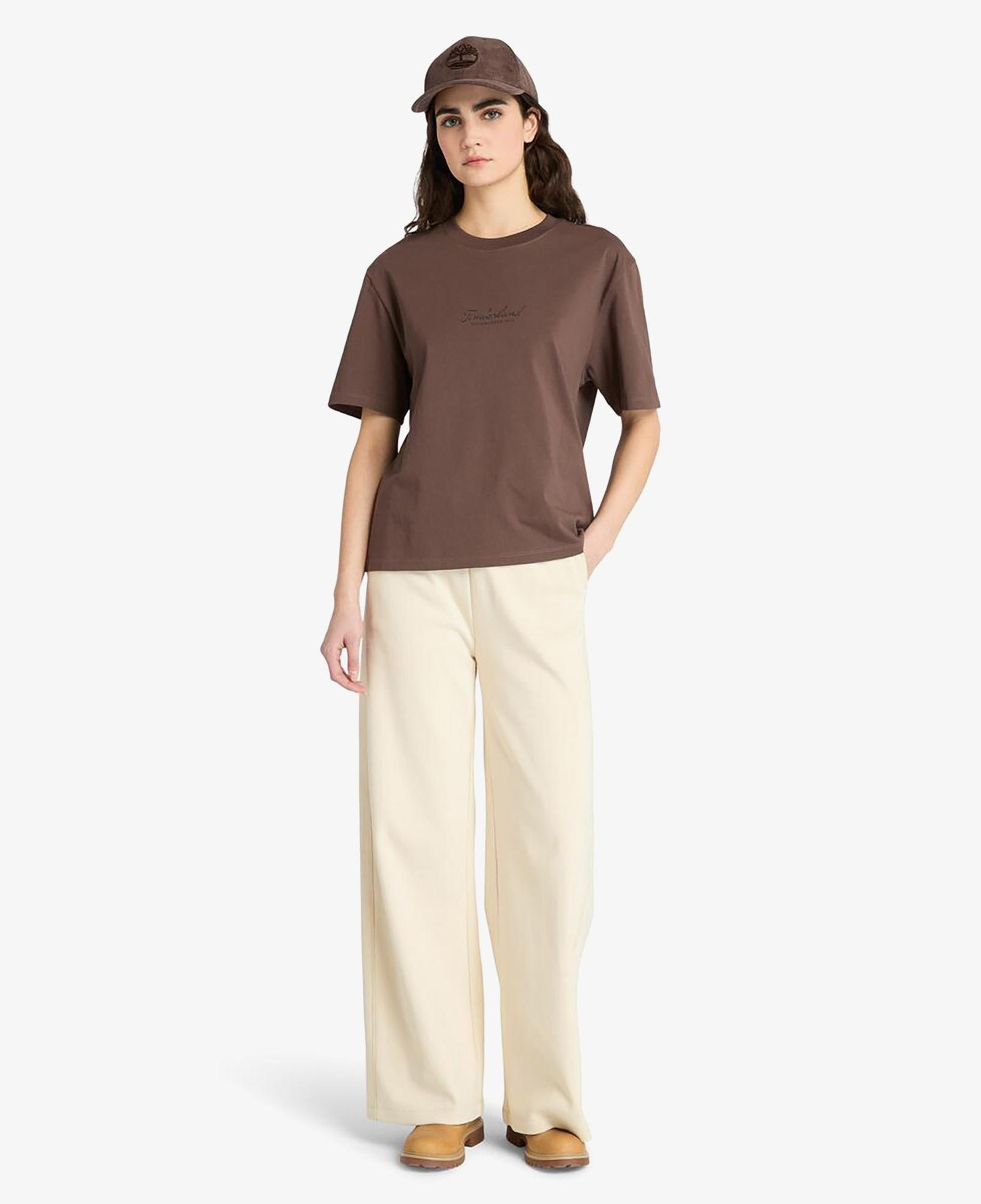 Timberland Lush Comfort Short-Sleeve Kadın Kahverengi T-Shirt