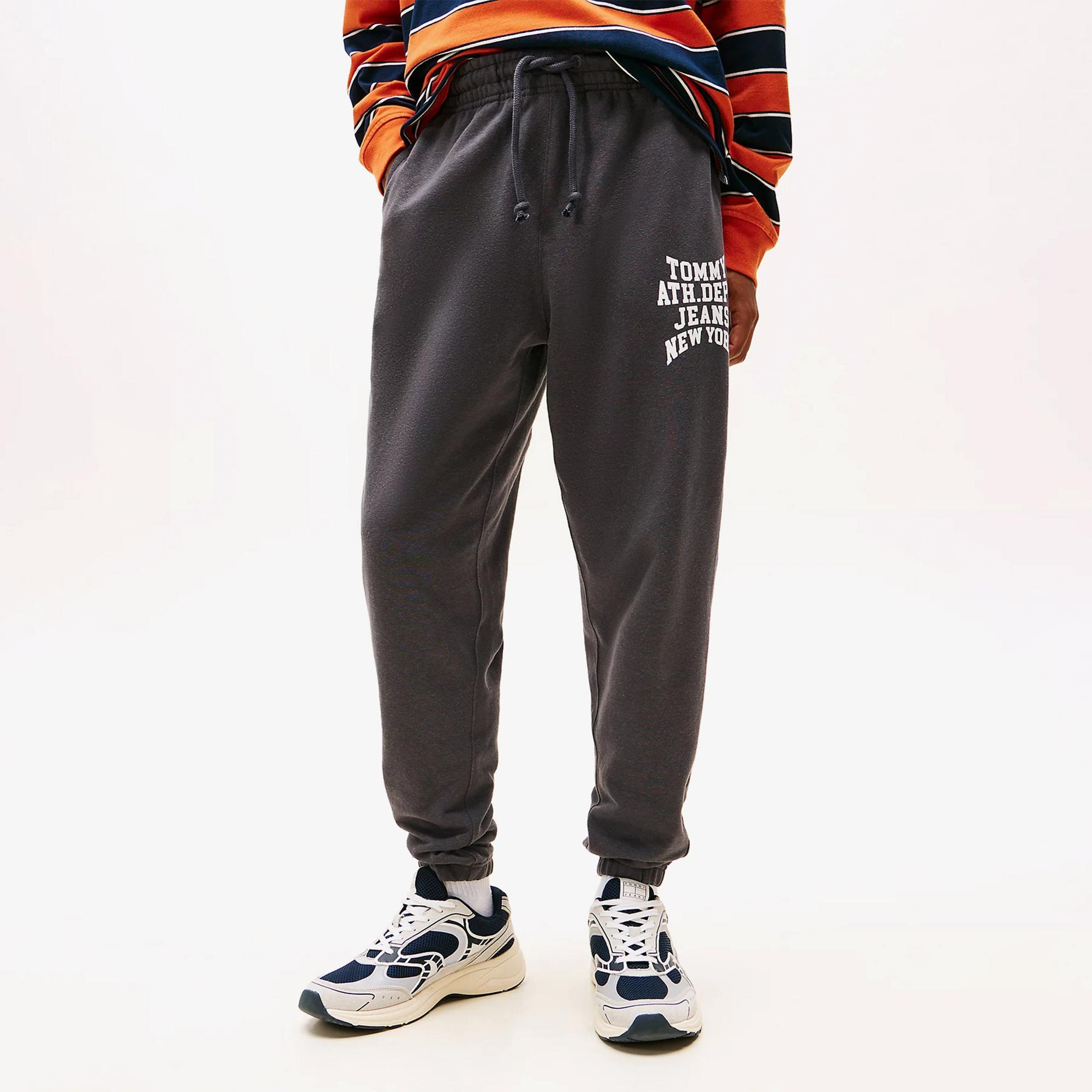 Tommy Hilfiger Heritage Varsity Erkek Gri Eşofman Altı