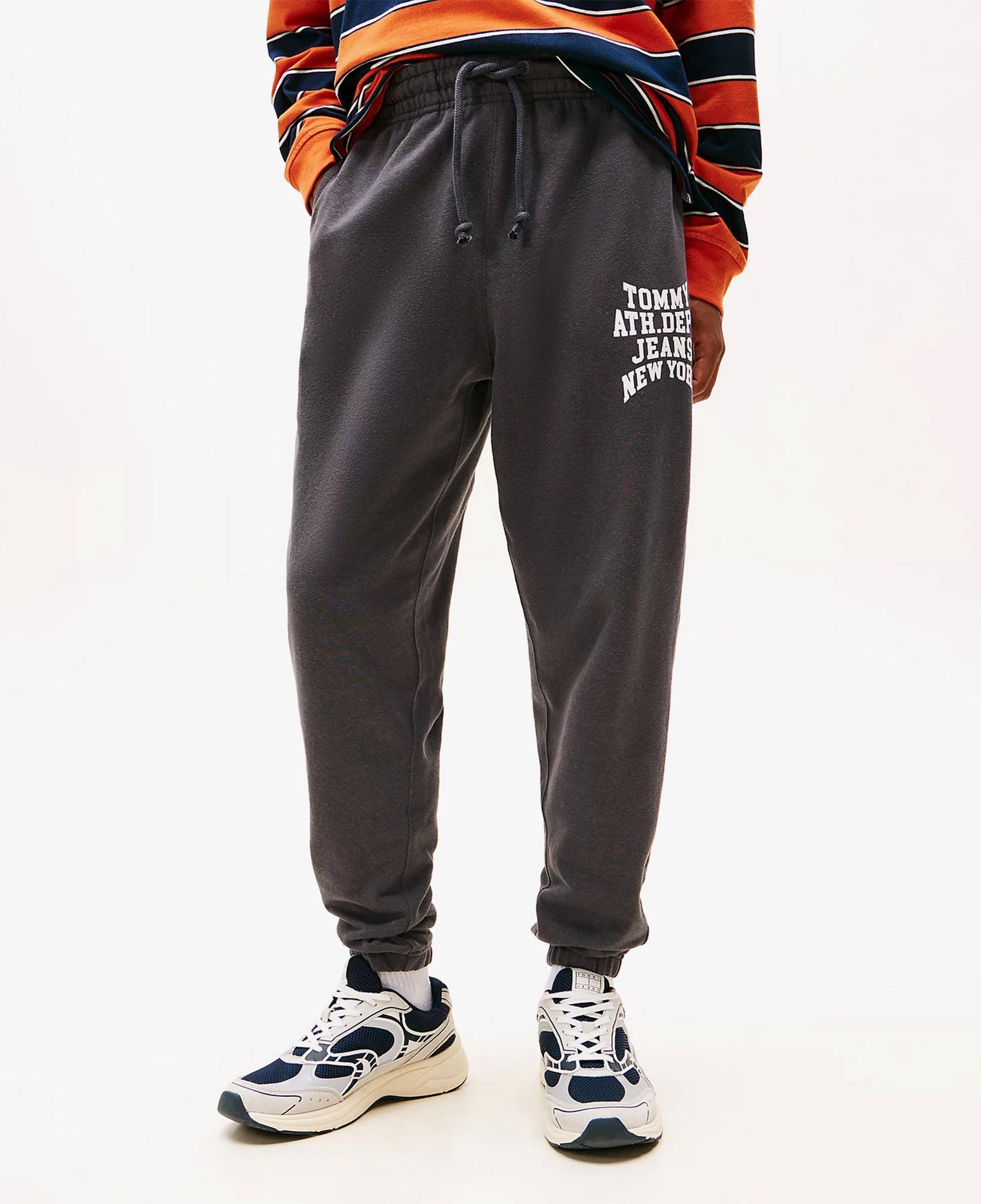 Tommy Hilfiger Heritage Varsity Erkek Gri Eşofman Altı