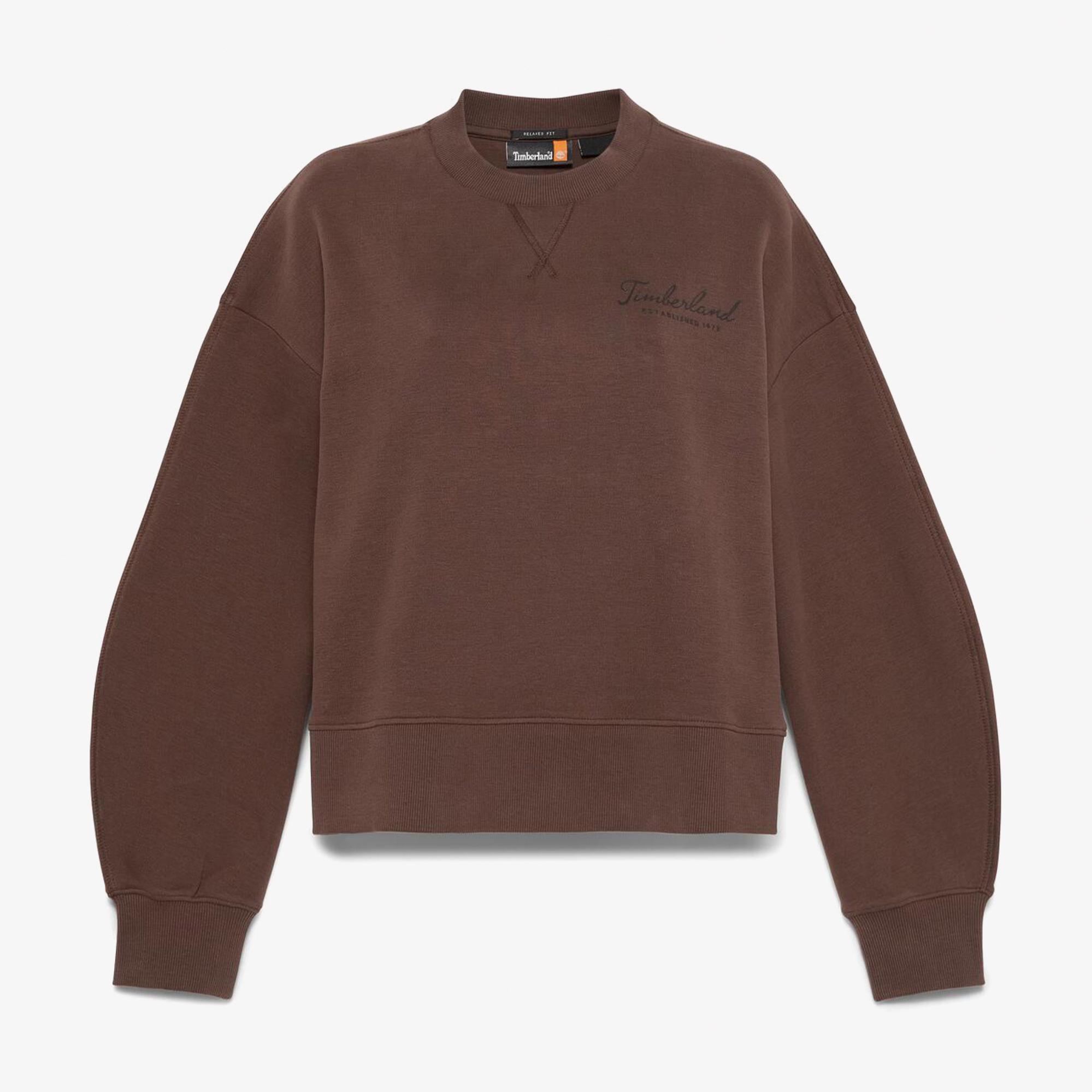 Timberland Lush Comfort Crew Kadın Kahverengi Sweatshirt