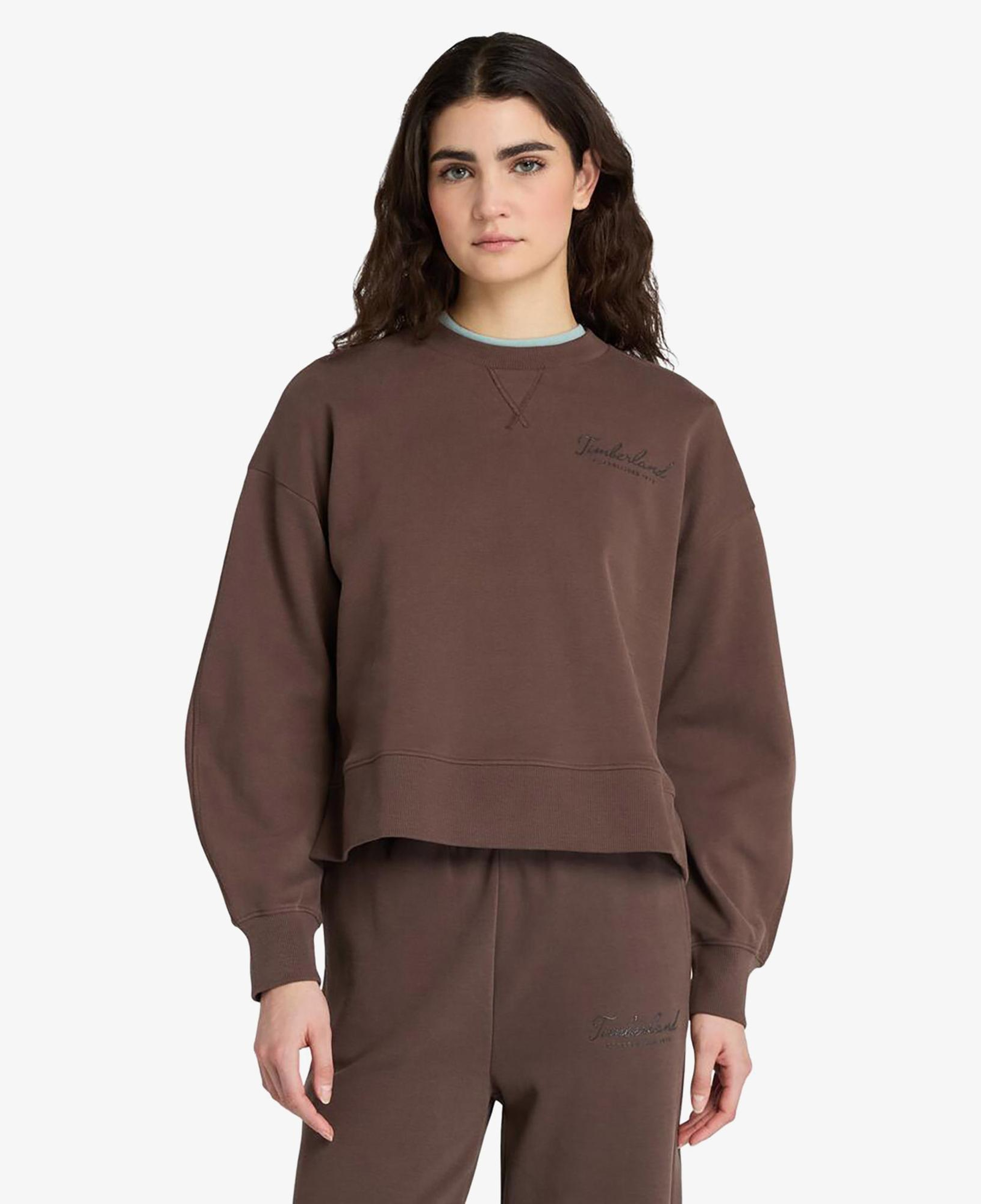 Timberland Lush Comfort Crew Kadın Kahverengi Sweatshirt