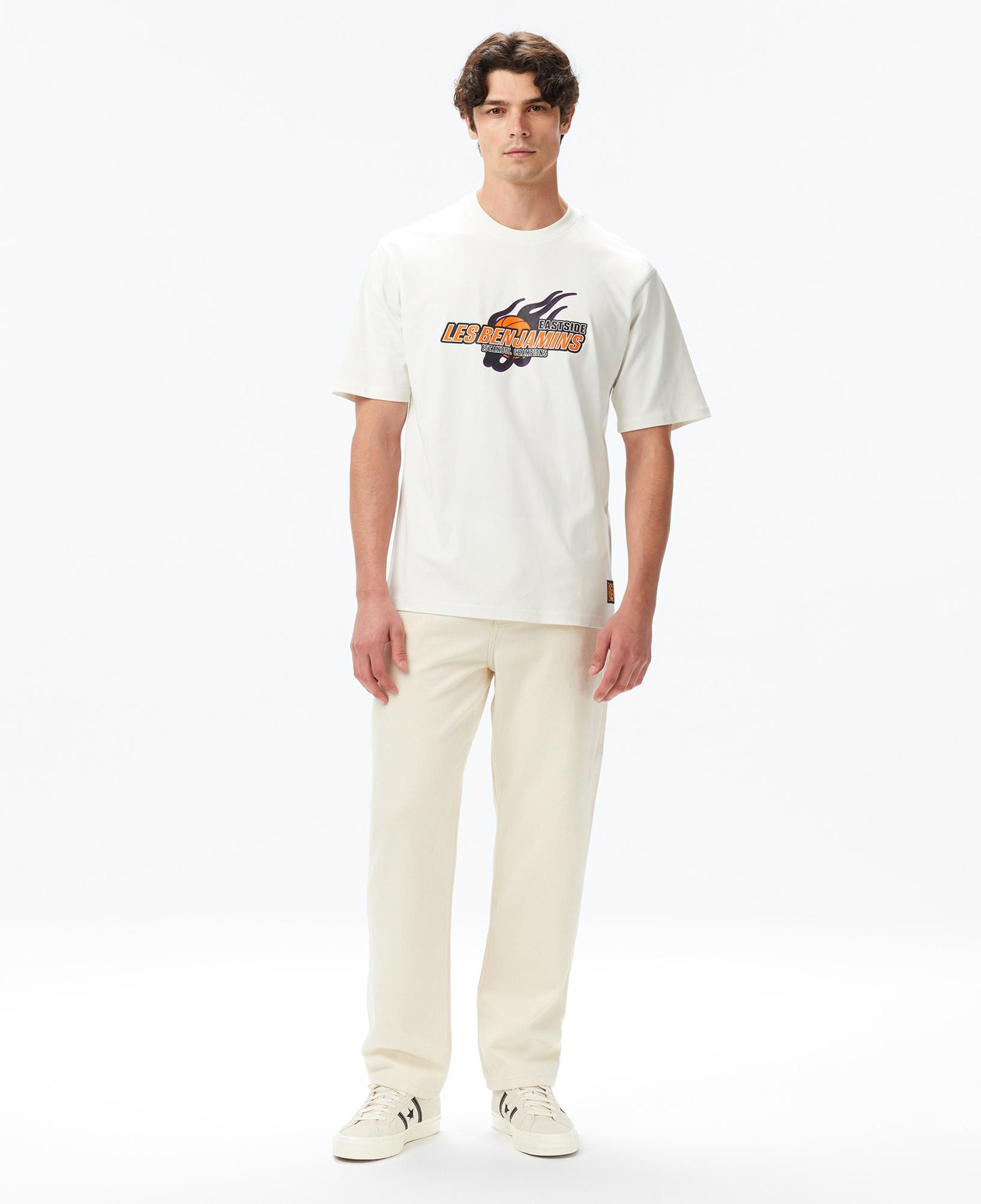 Les Benjamins Erkek Beyaz T-Shirt