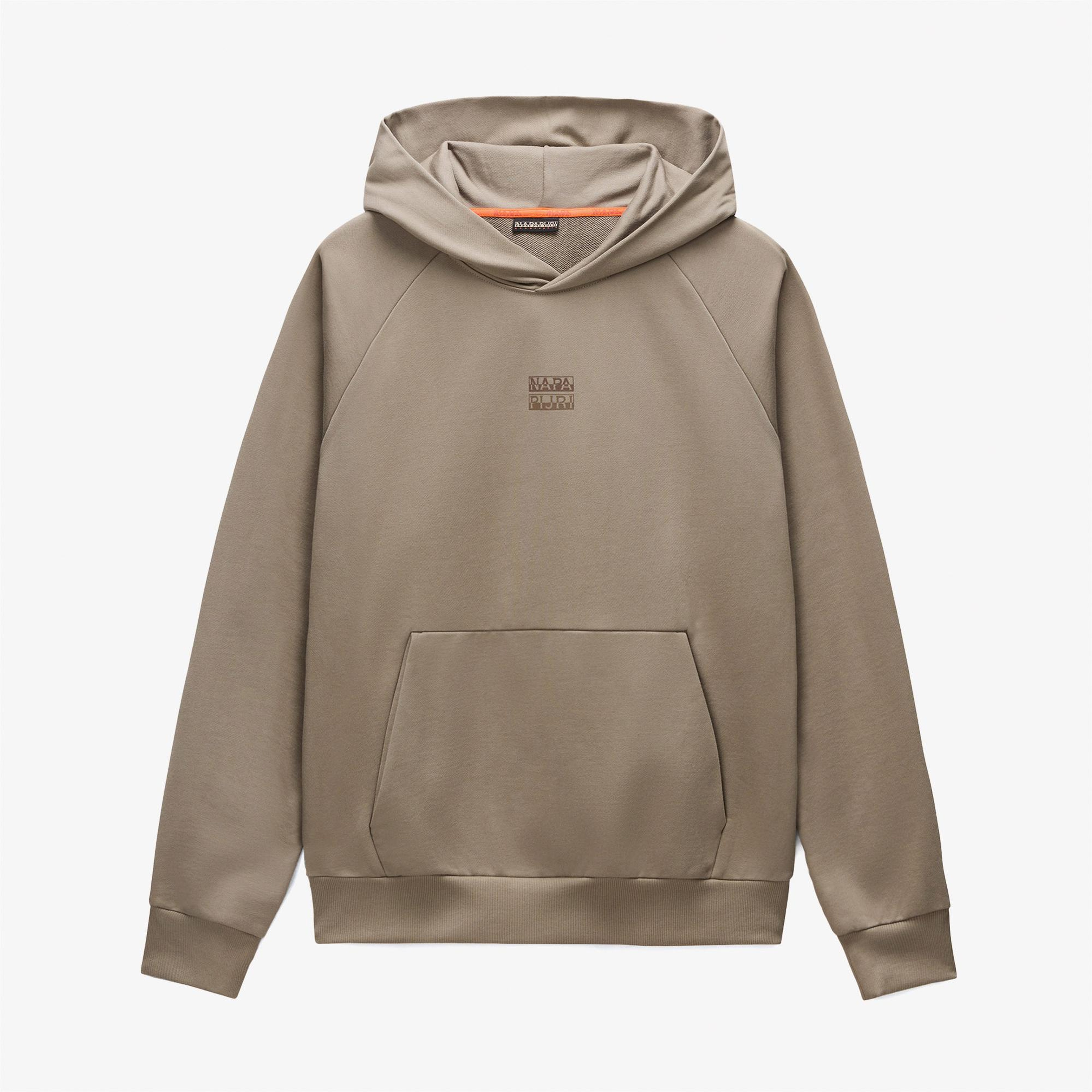 Napapijri B-Elevated Logo Erkek Kahverengi Sweatshirt