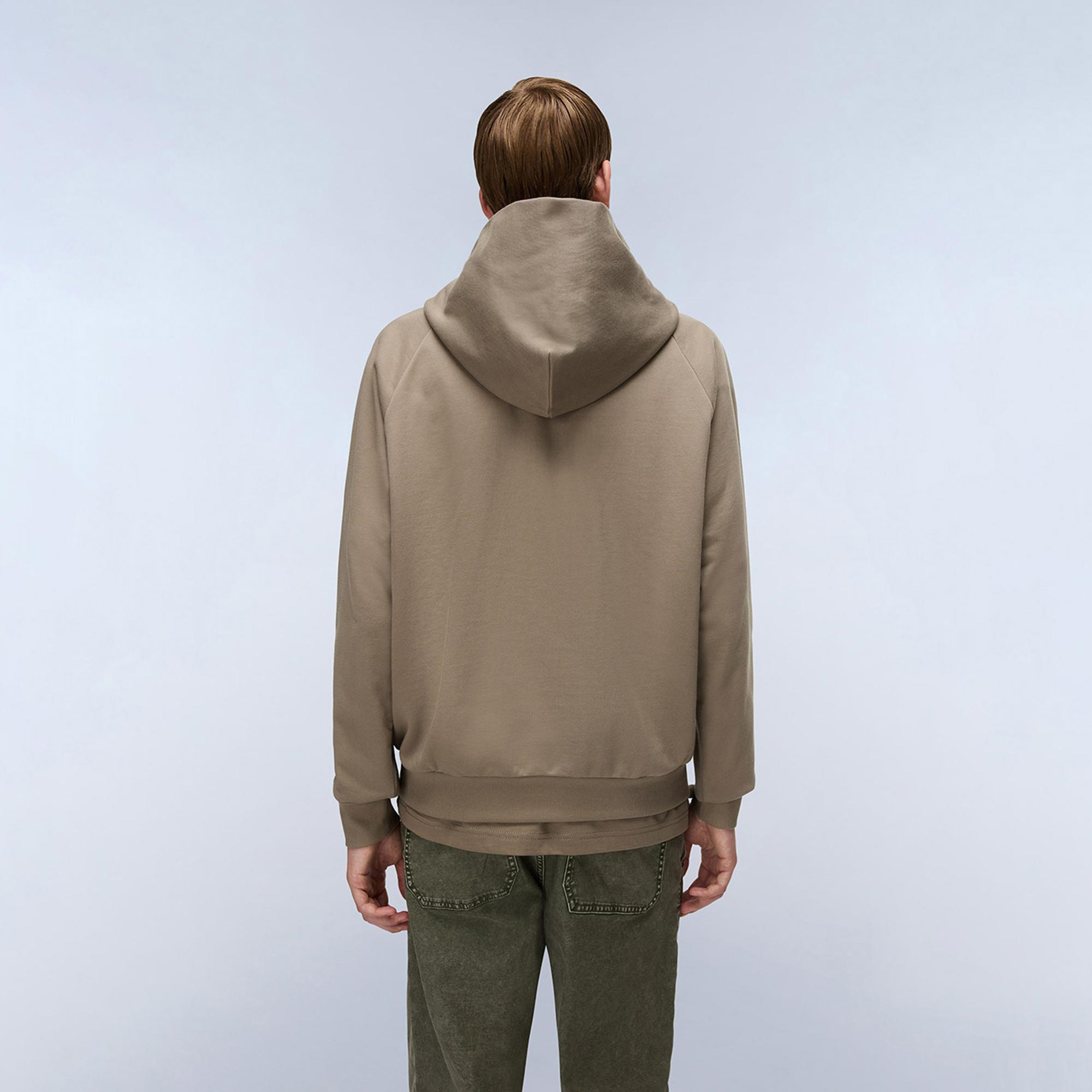 Napapijri B-Elevated Logo Erkek Kahverengi Sweatshirt