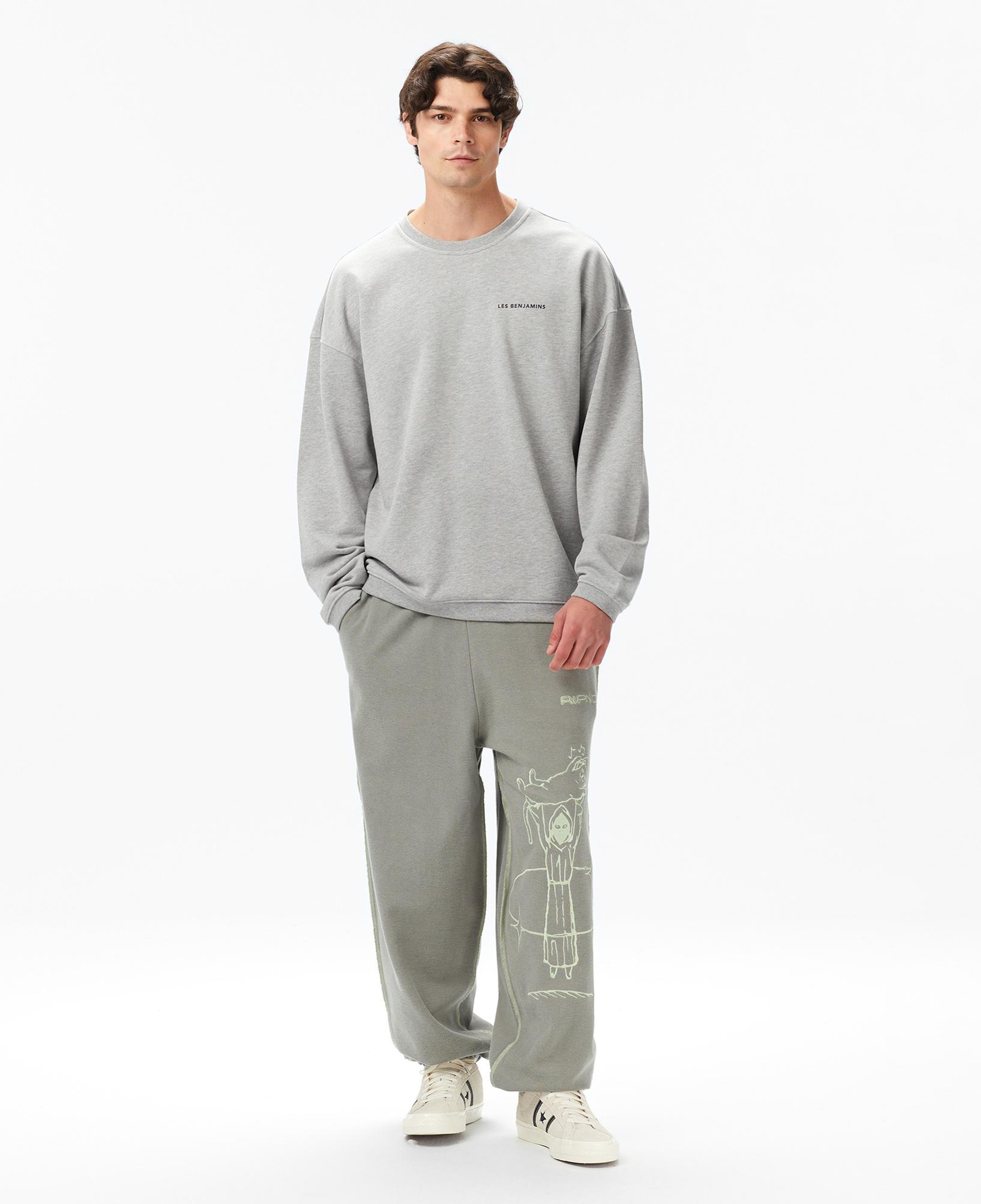 Les Benjamins Erkek Gri Sweatshirt