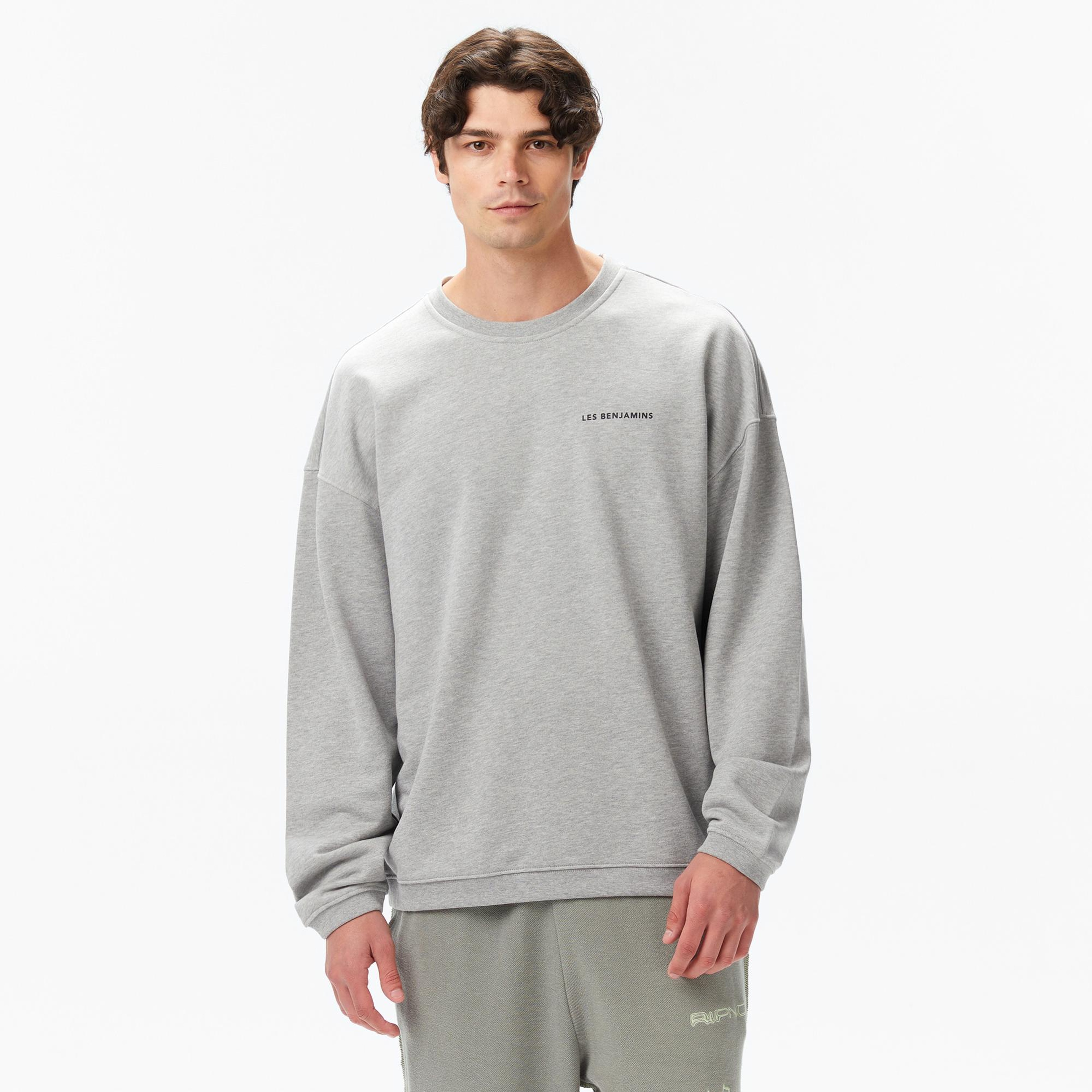 Les Benjamins Erkek Gri Sweatshirt