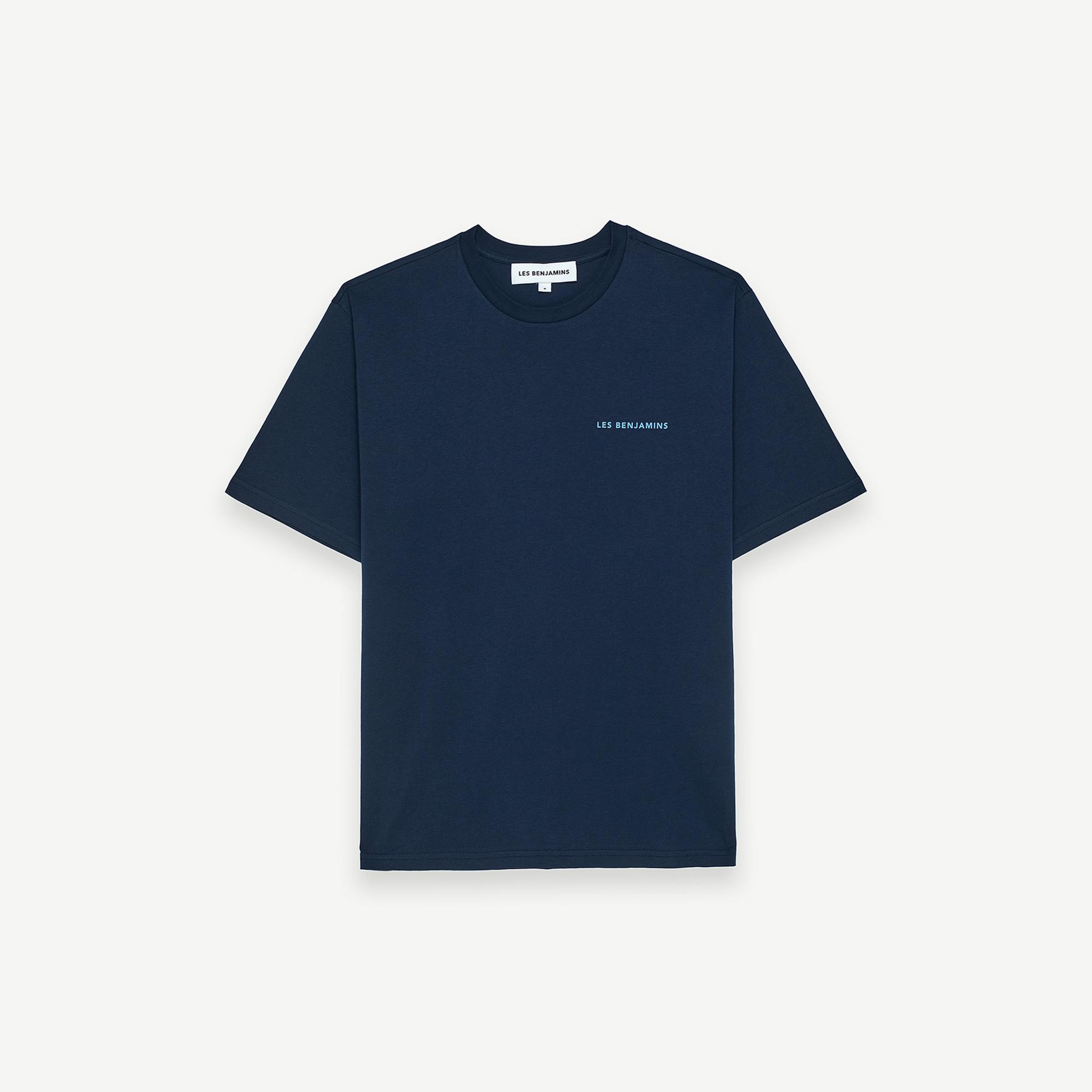 Les Benjamins Erkek Mavi T-Shirt