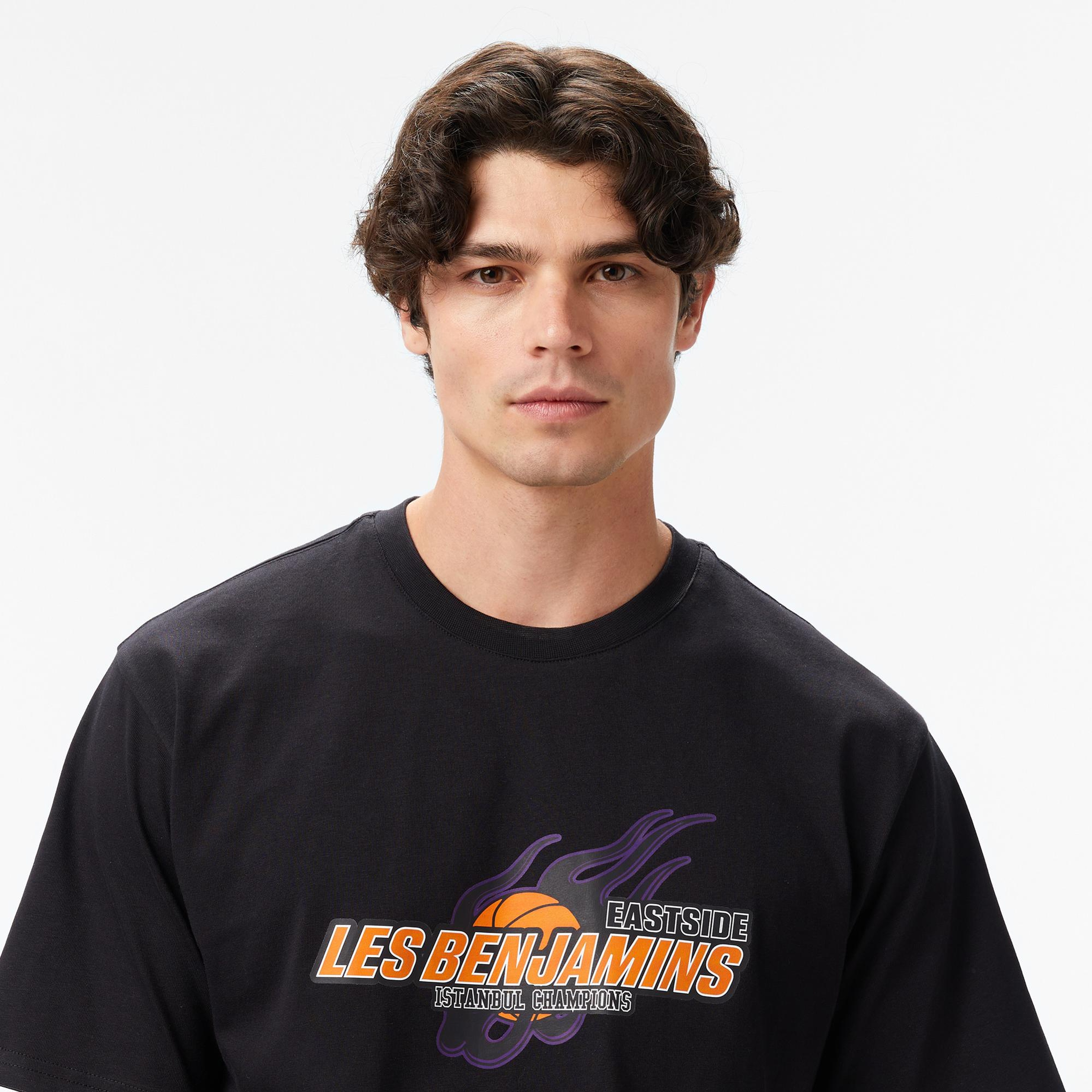 Les Benjamins Erkek Siyah T-Shirt