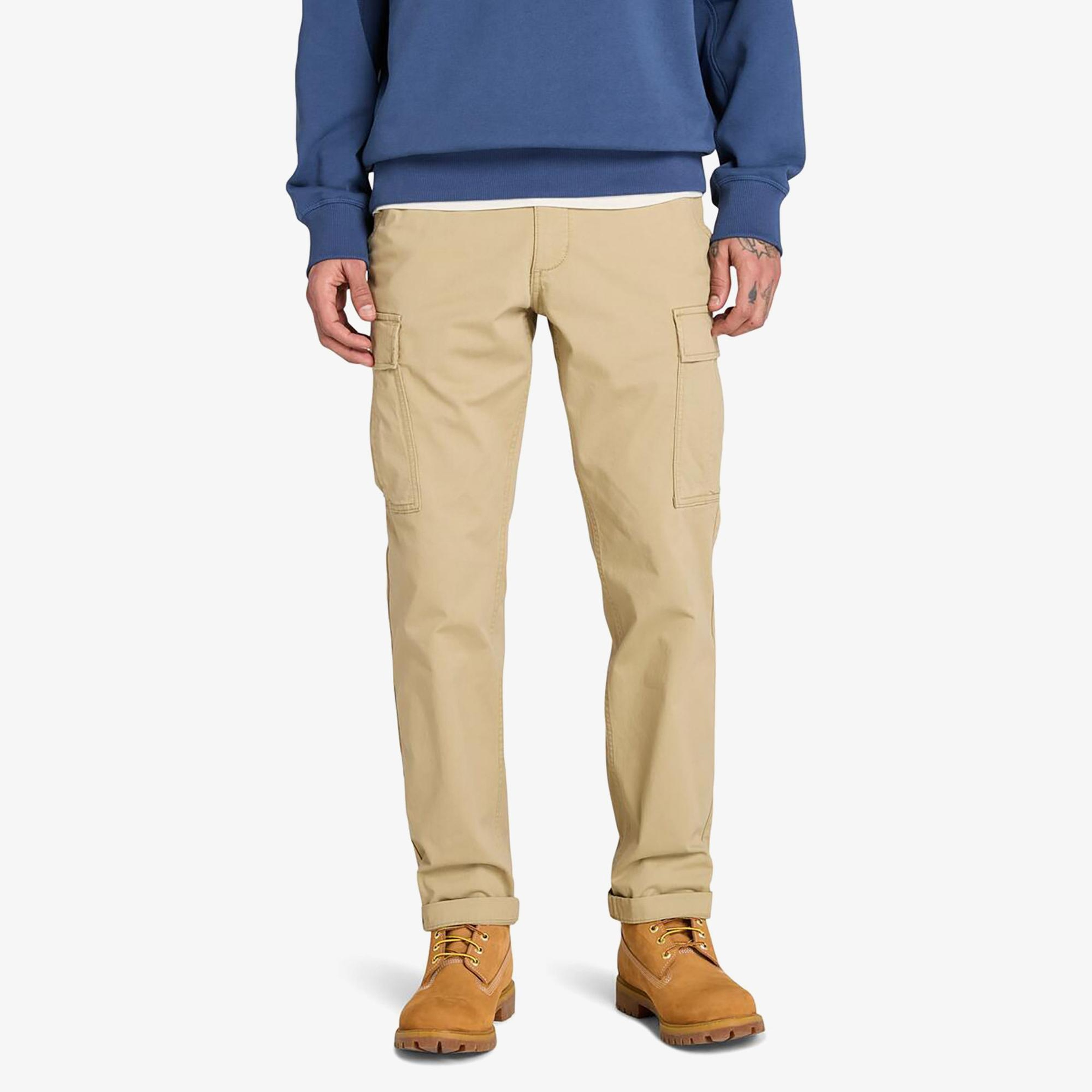 Timberland Brooklıne Twill Erkek Sarı Cargo Pantolon