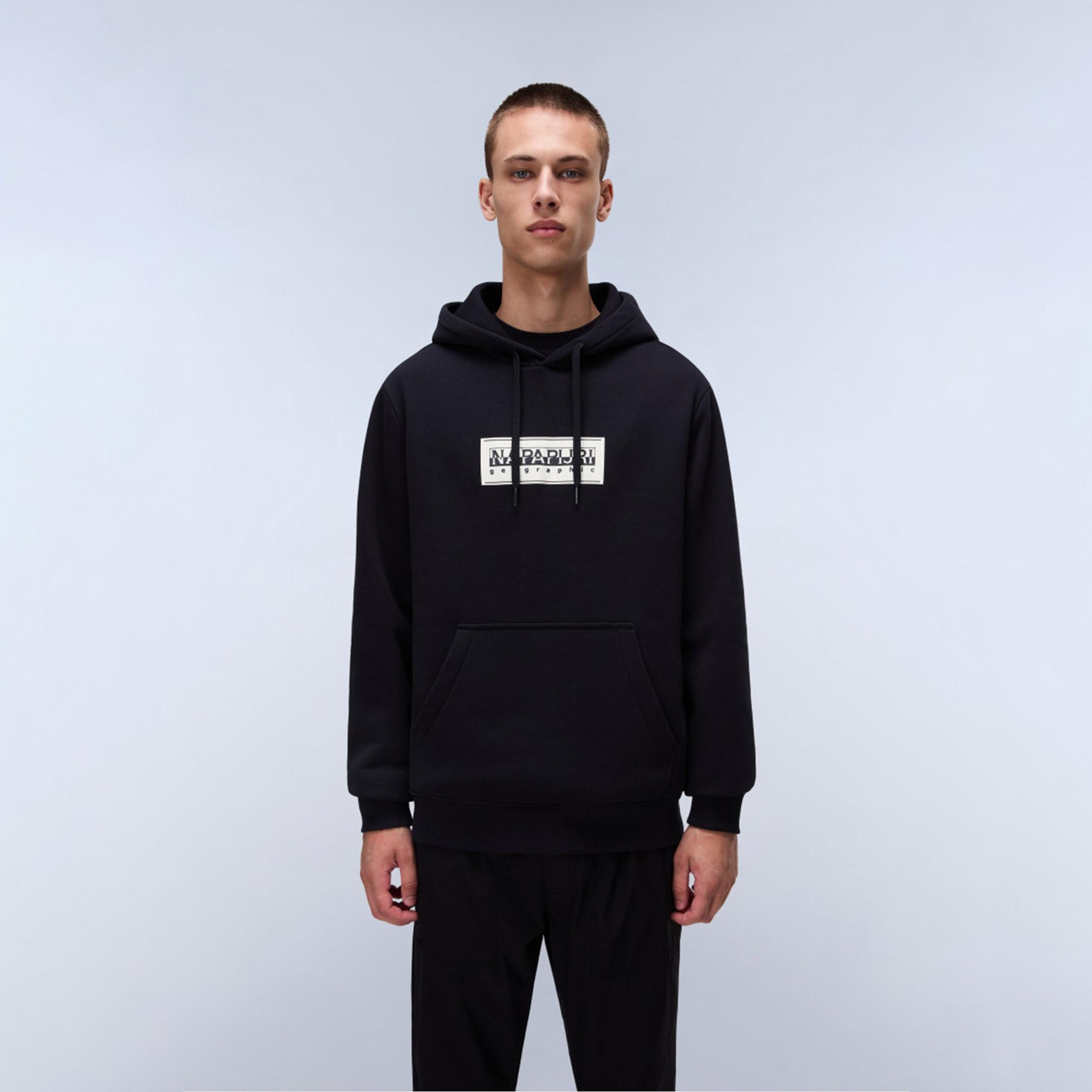 Napapijri B-Box Erkek Siyah Sweatshirt