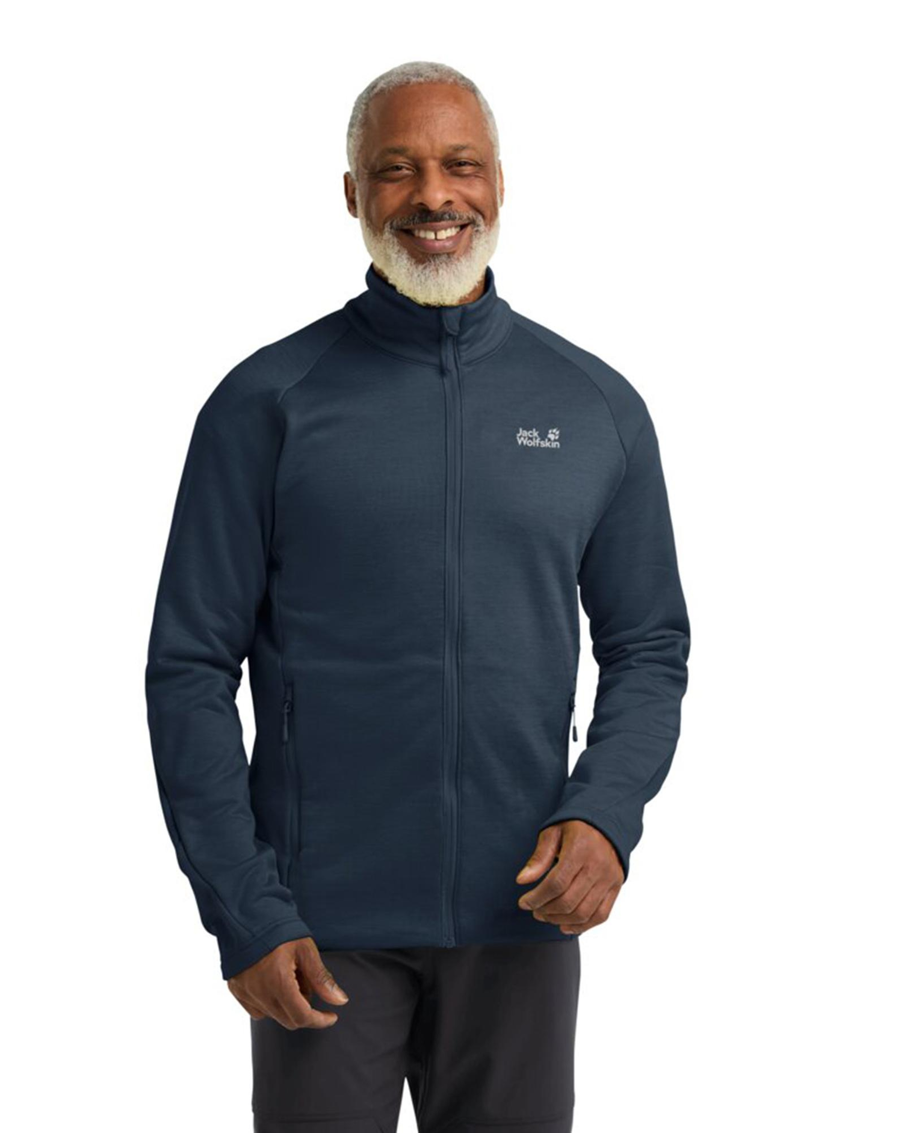 Jack Wolfskin Peak District Fermuarlı Erkek Lacivert Ceket