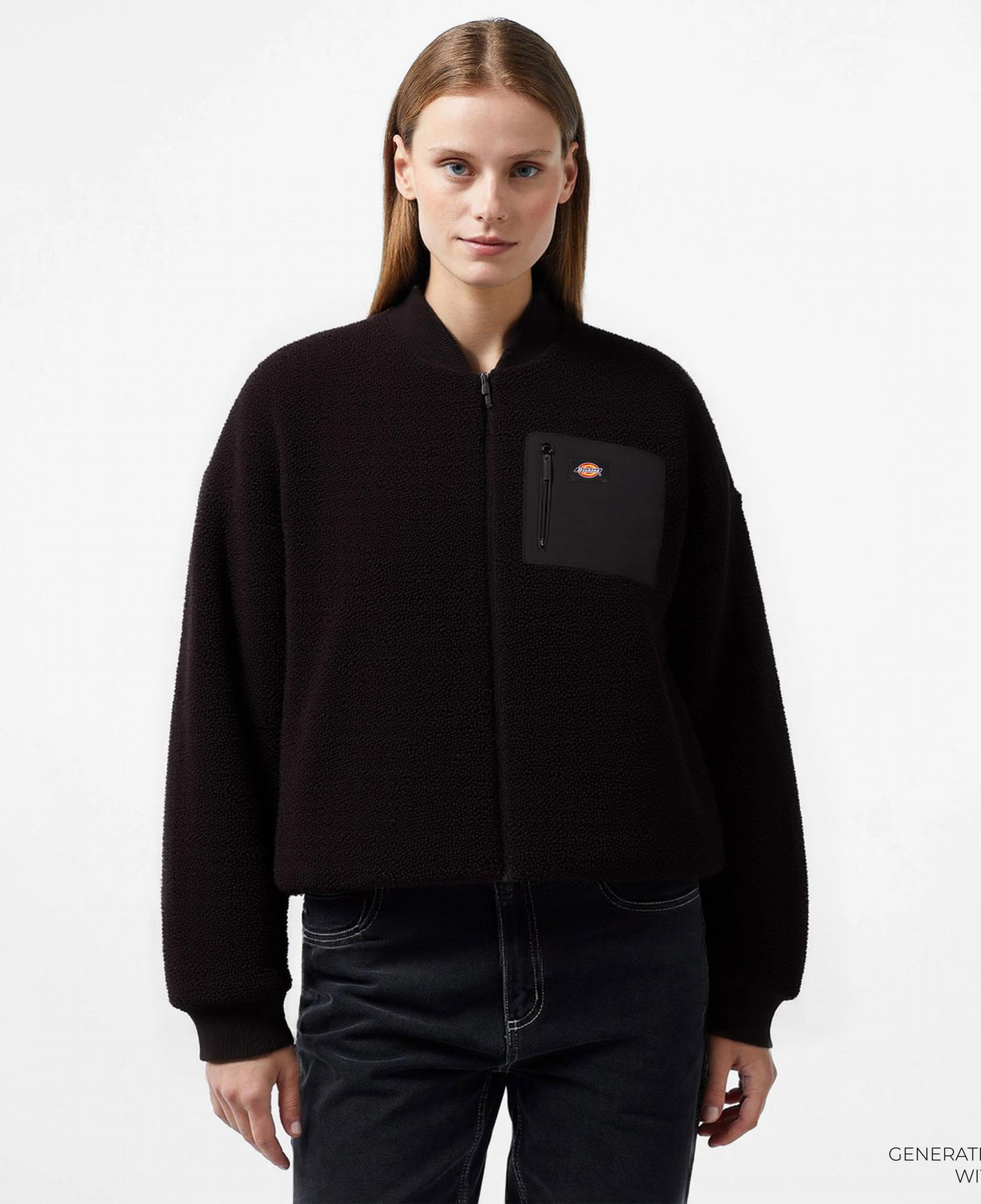 Dickies Central Sherpa Bomber Kadın Siyah Ceket