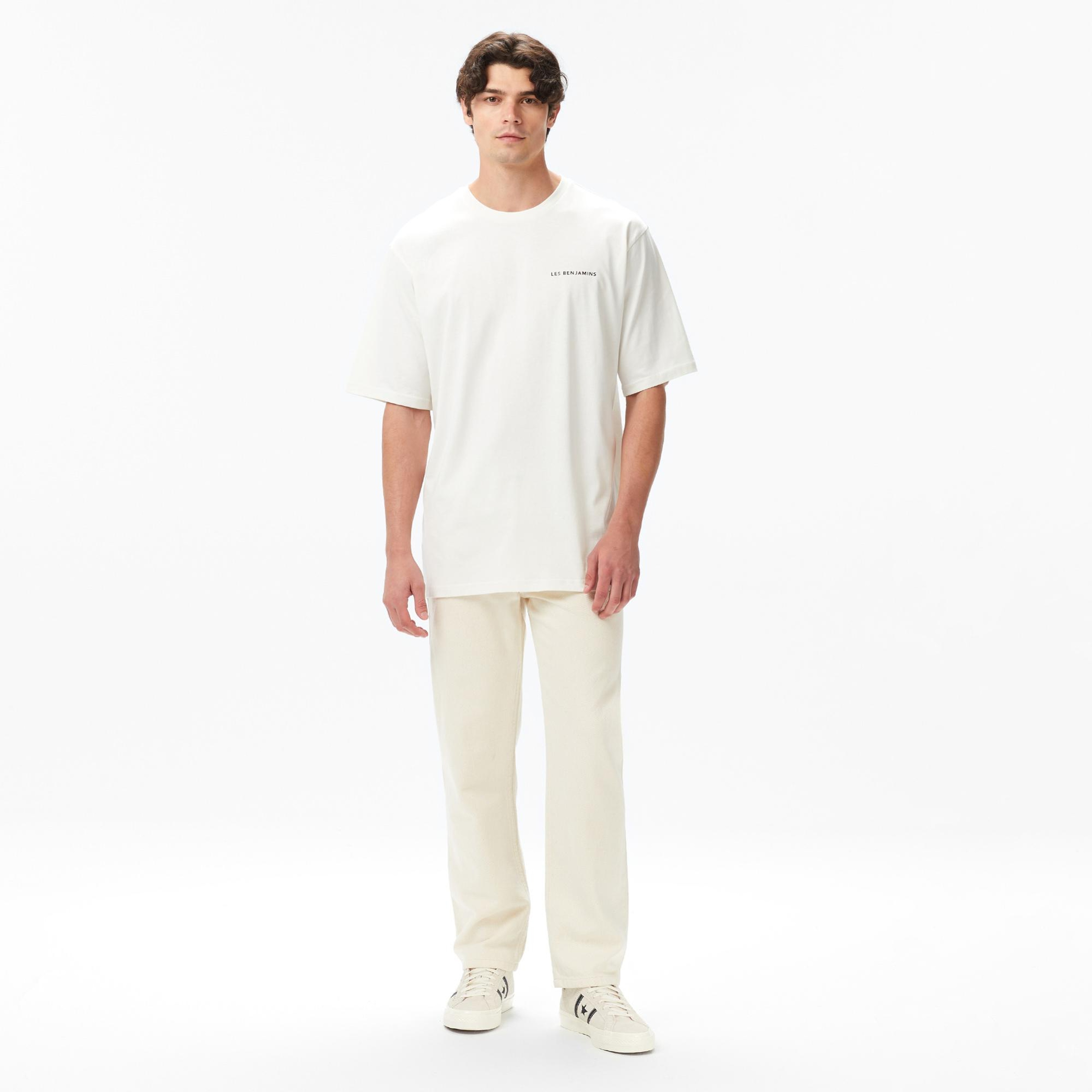 Les Benjamins Erkek Beyaz T-Shirt