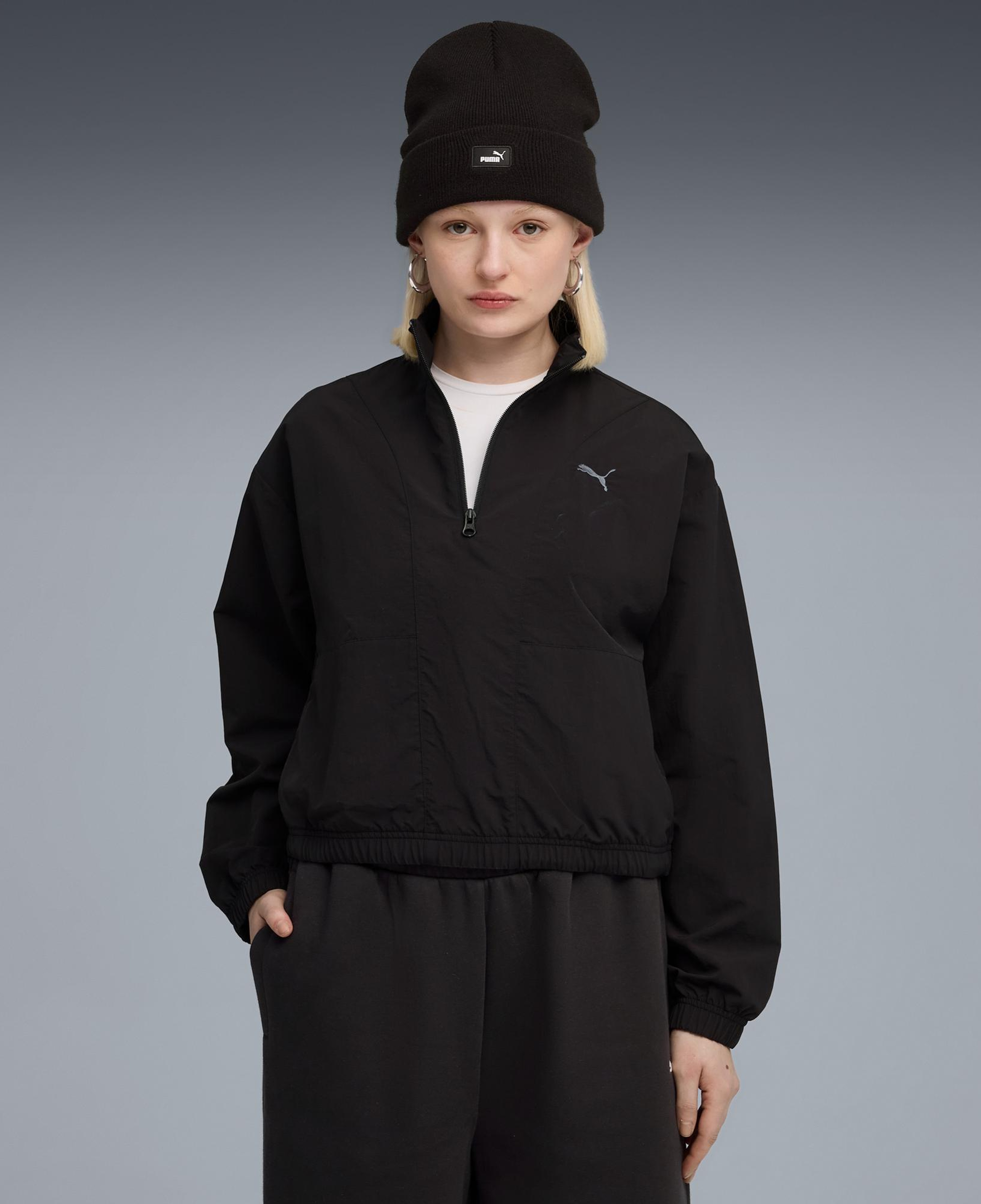 Puma HER Relaxed Kadın Siyah Sweatshirt