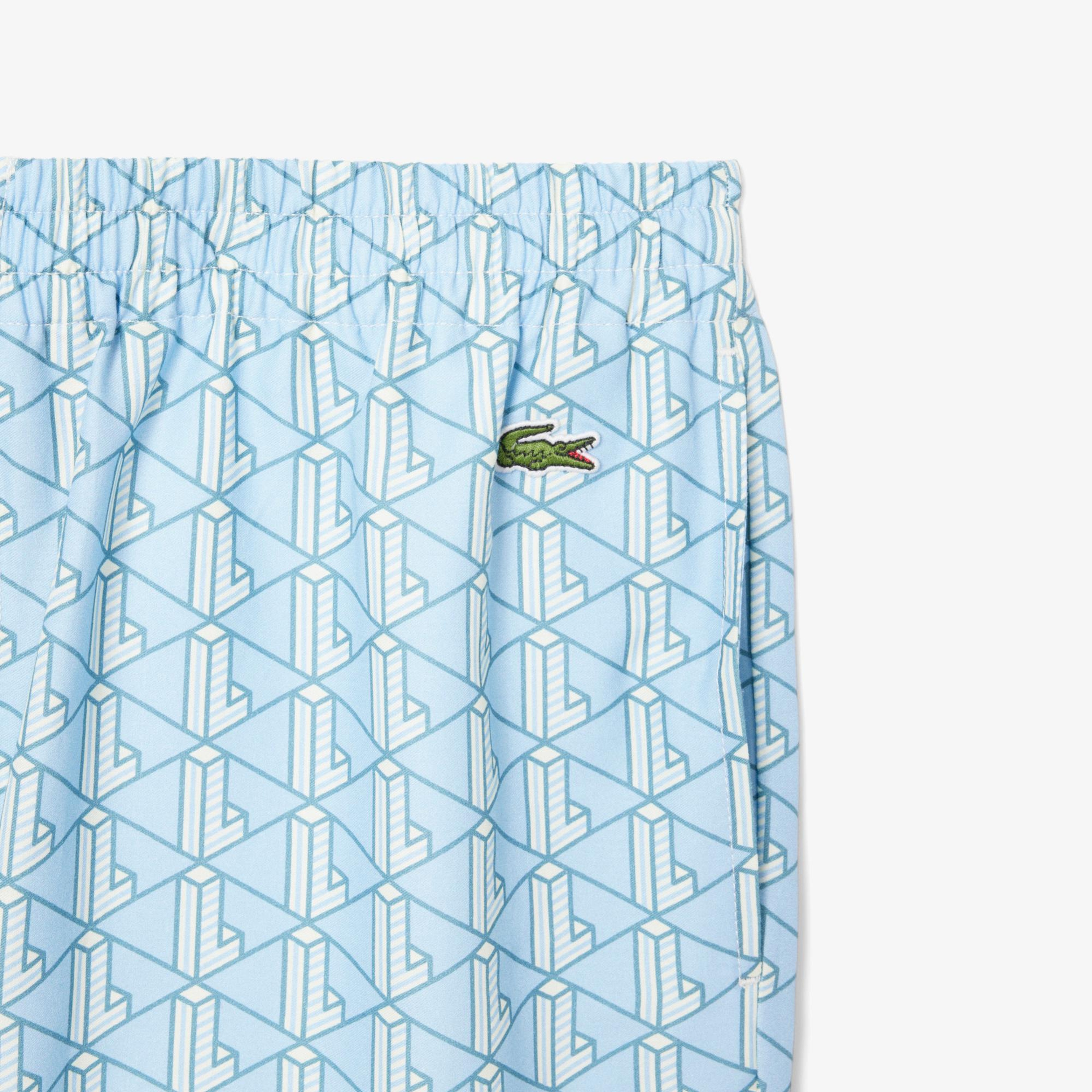 Lacoste Erkek Monogram Mavi Şort
