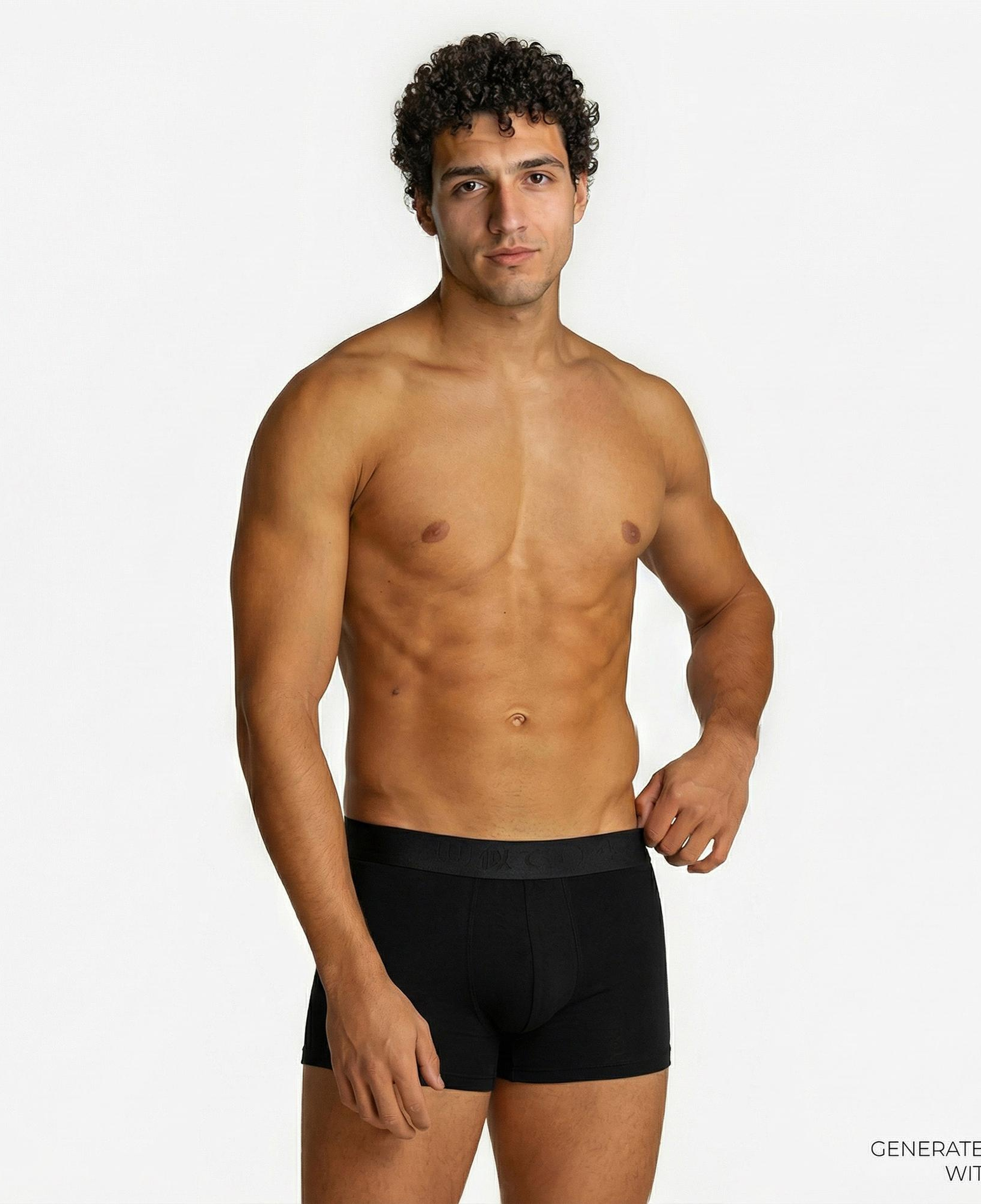 UNITED4 Classic Erkek Siyah Boxer