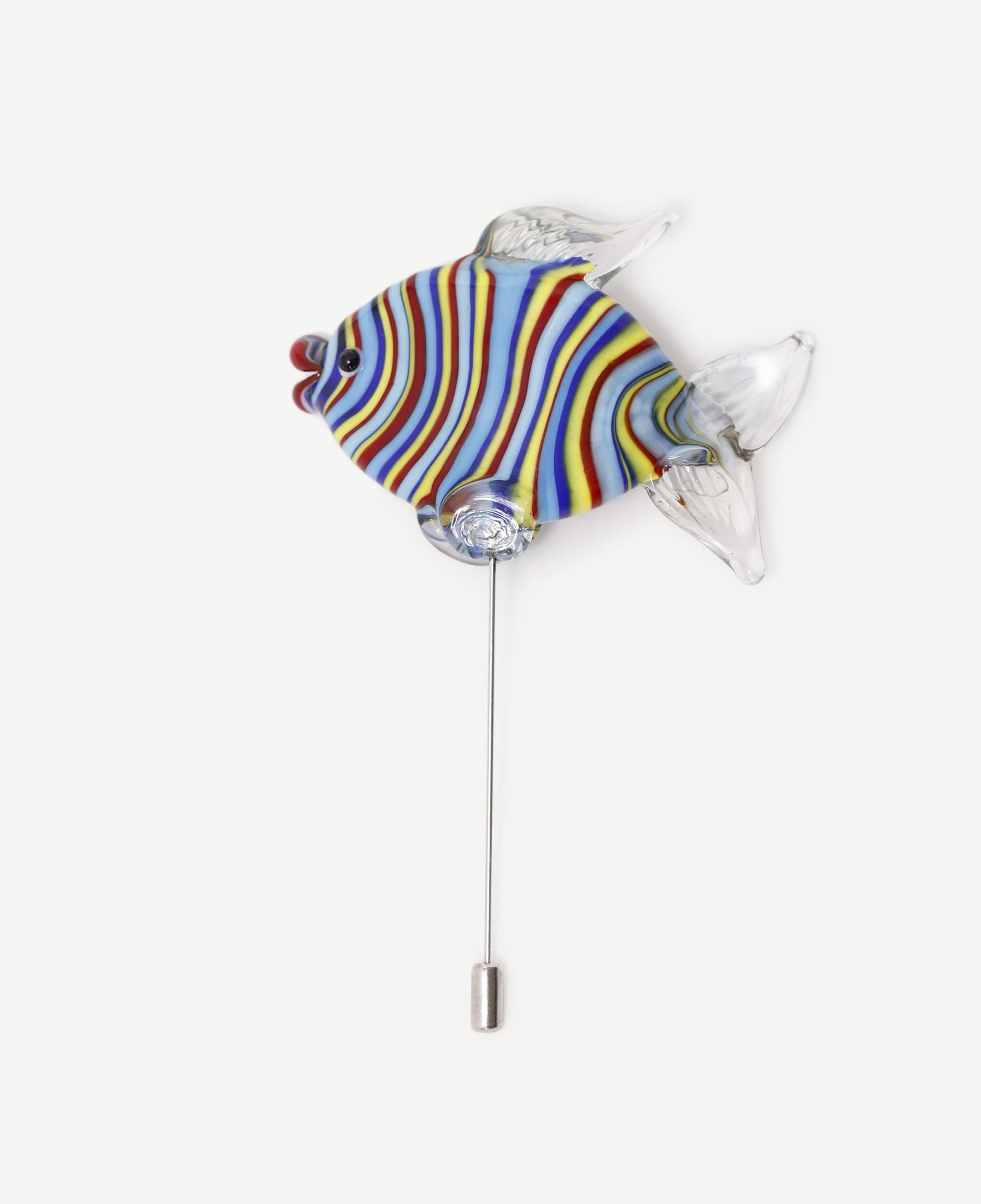 YARGICI El Yapımı Balık Figürlü Cam Broş