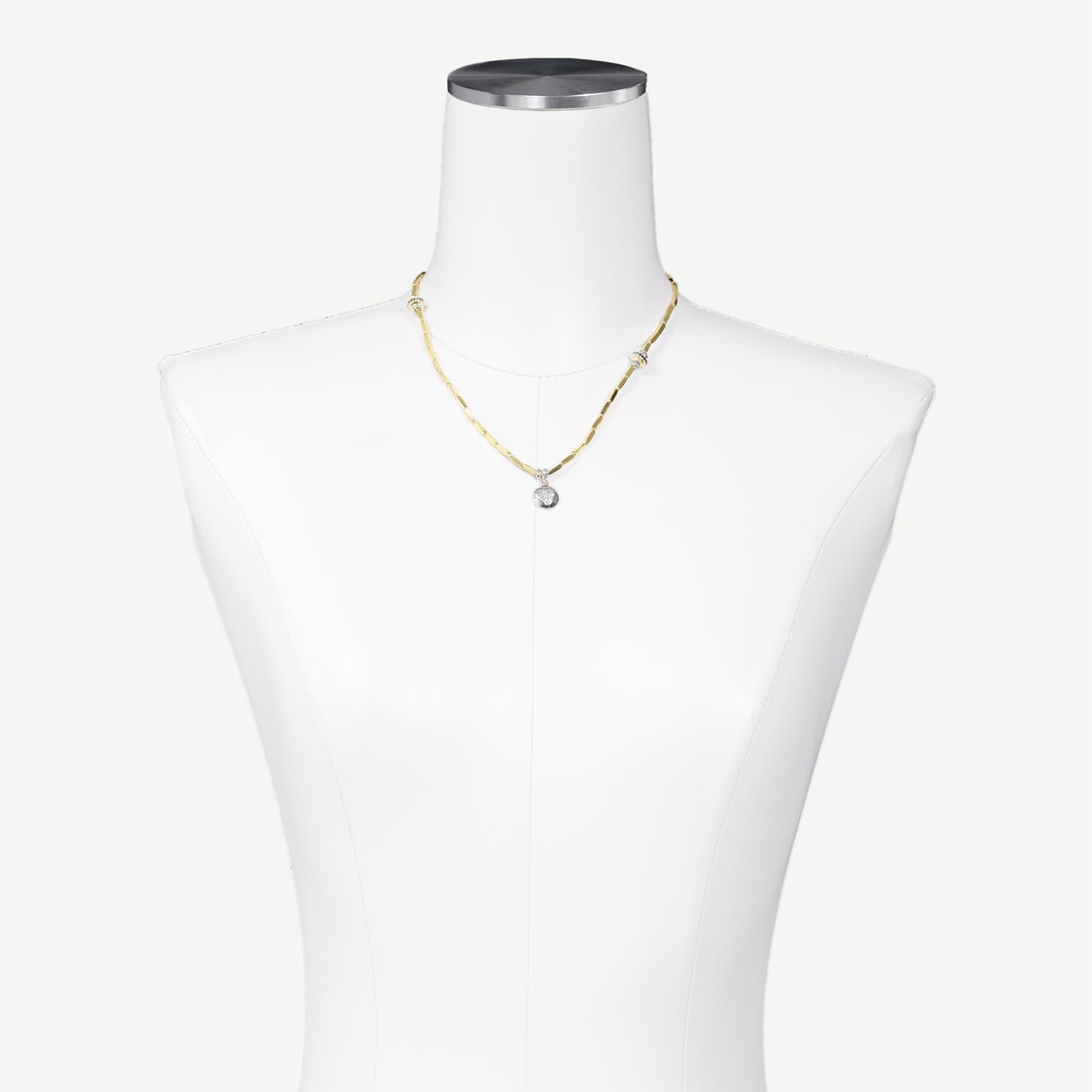 YARGICI Kalp Uçlu Gold Kolye