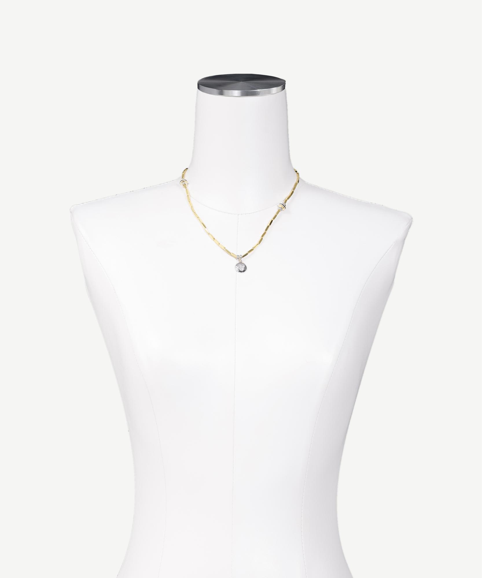 YARGICI Kalp Uçlu Gold Kolye