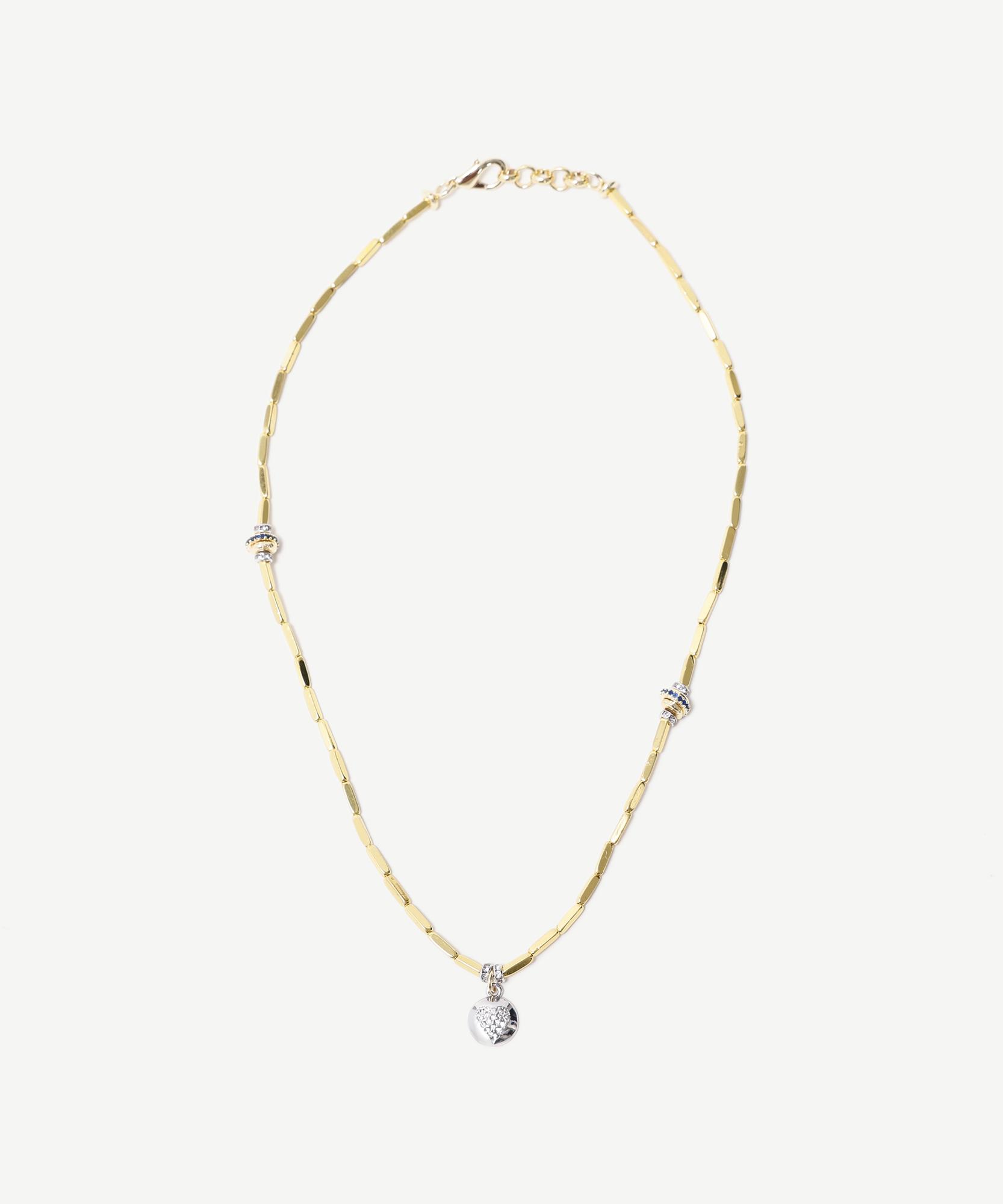 YARGICI Kalp Uçlu Gold Kolye