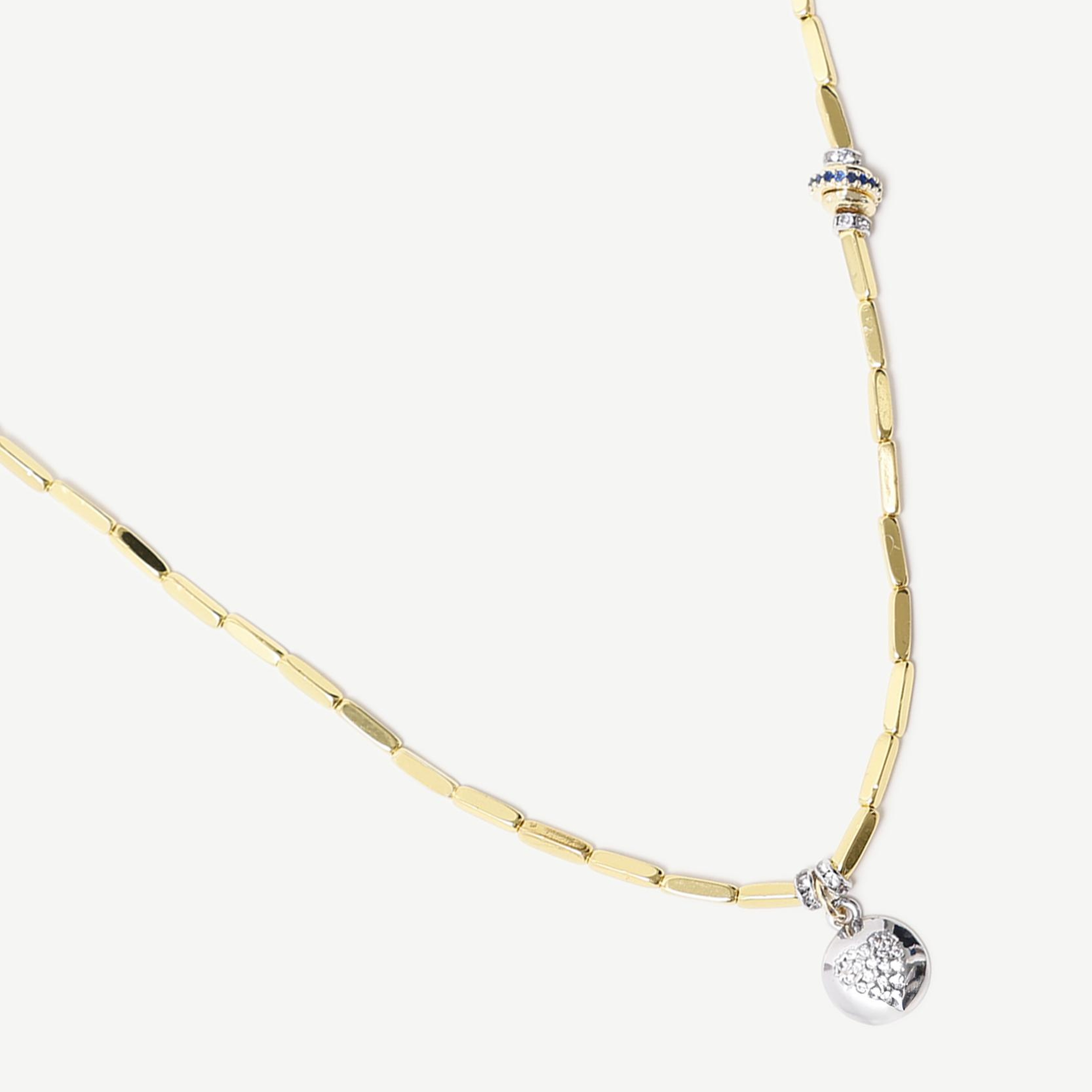 YARGICI Kalp Uçlu Gold Kolye