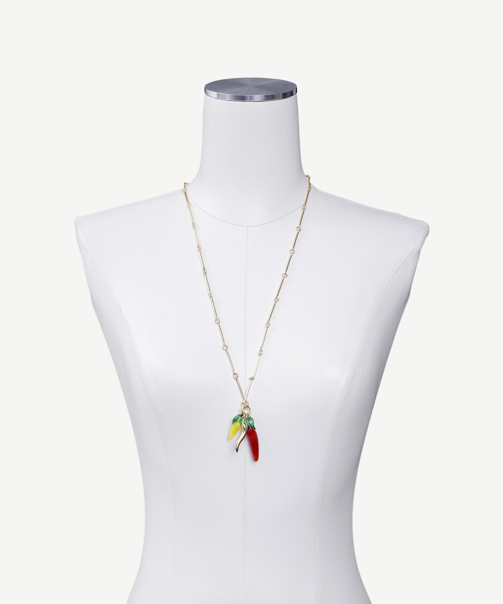 YARGICI Charm Detaylı Uzun Kolye