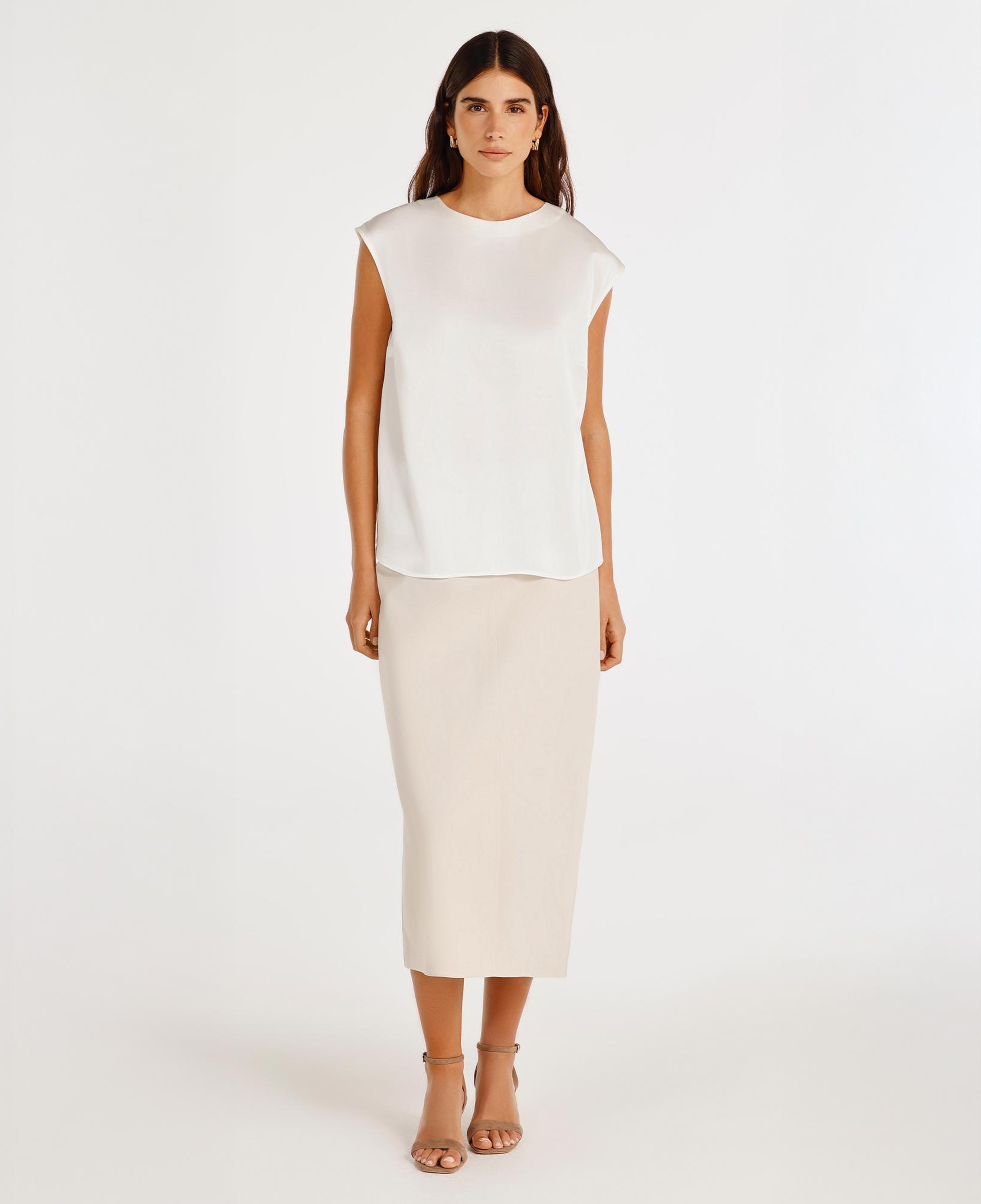 YARGICI Kayık Yakalı Kolsuz Bluz