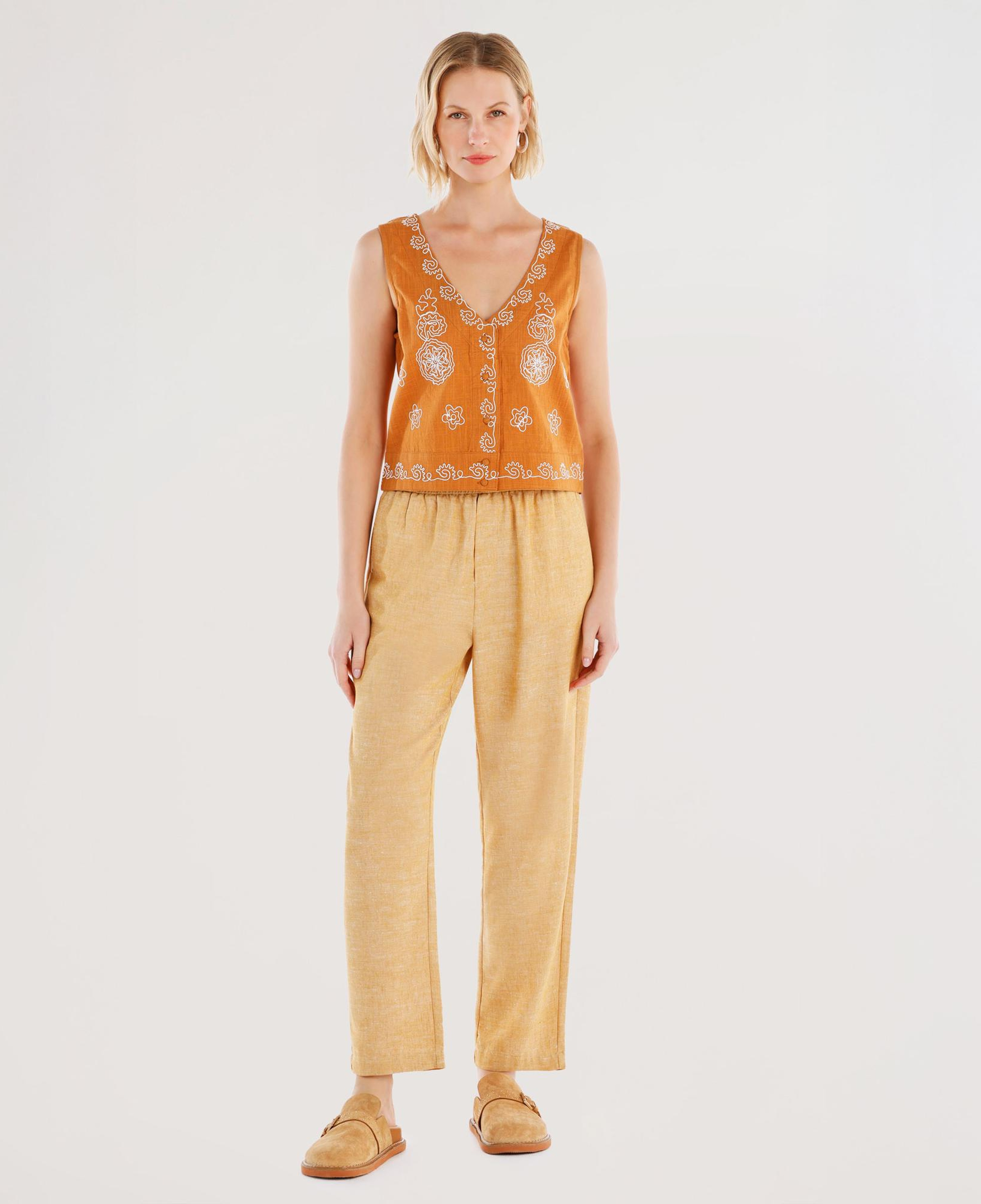 YARGICI Kolsuz Nakış Detaylı Bluz