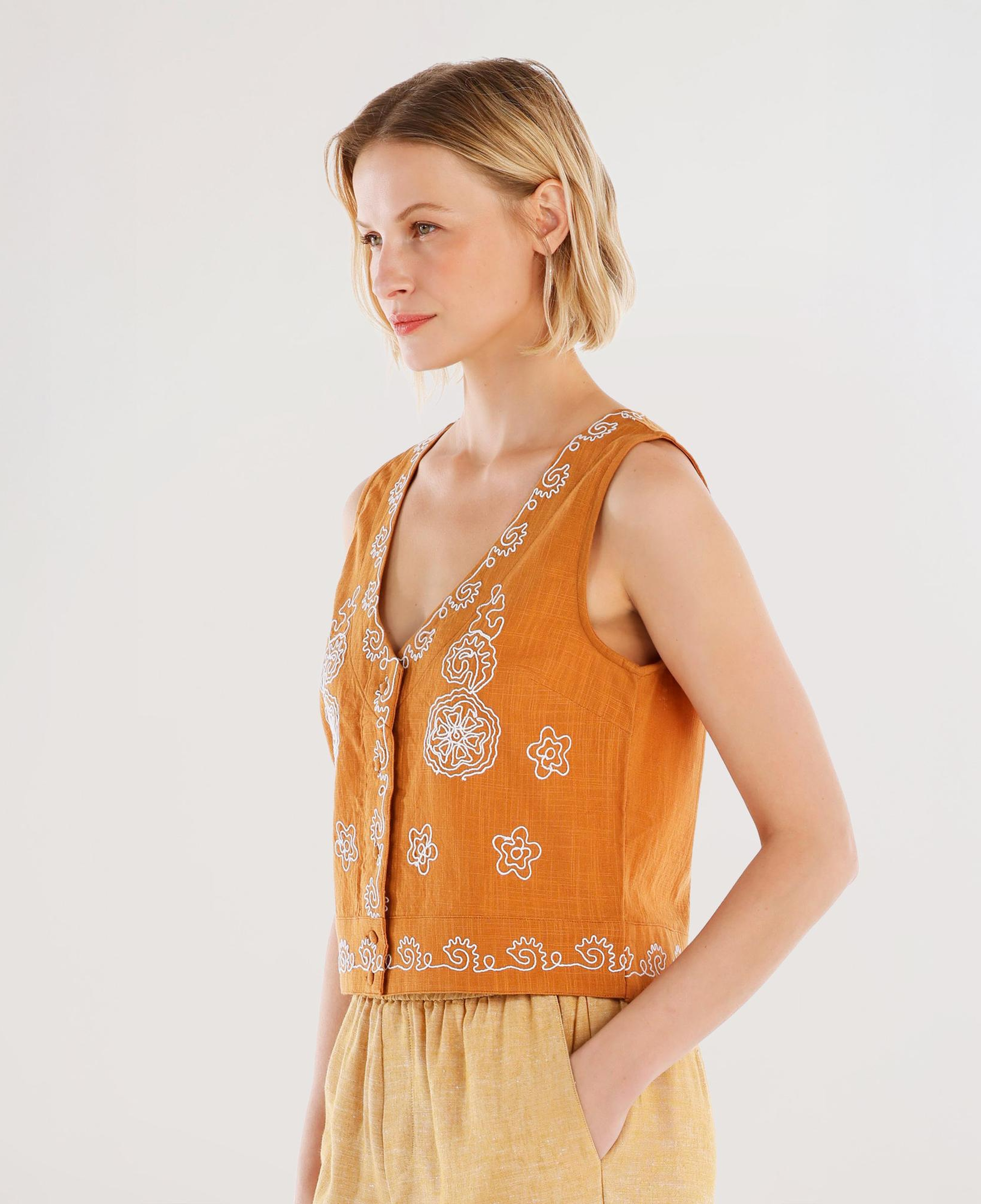 YARGICI Kolsuz Nakış Detaylı Bluz