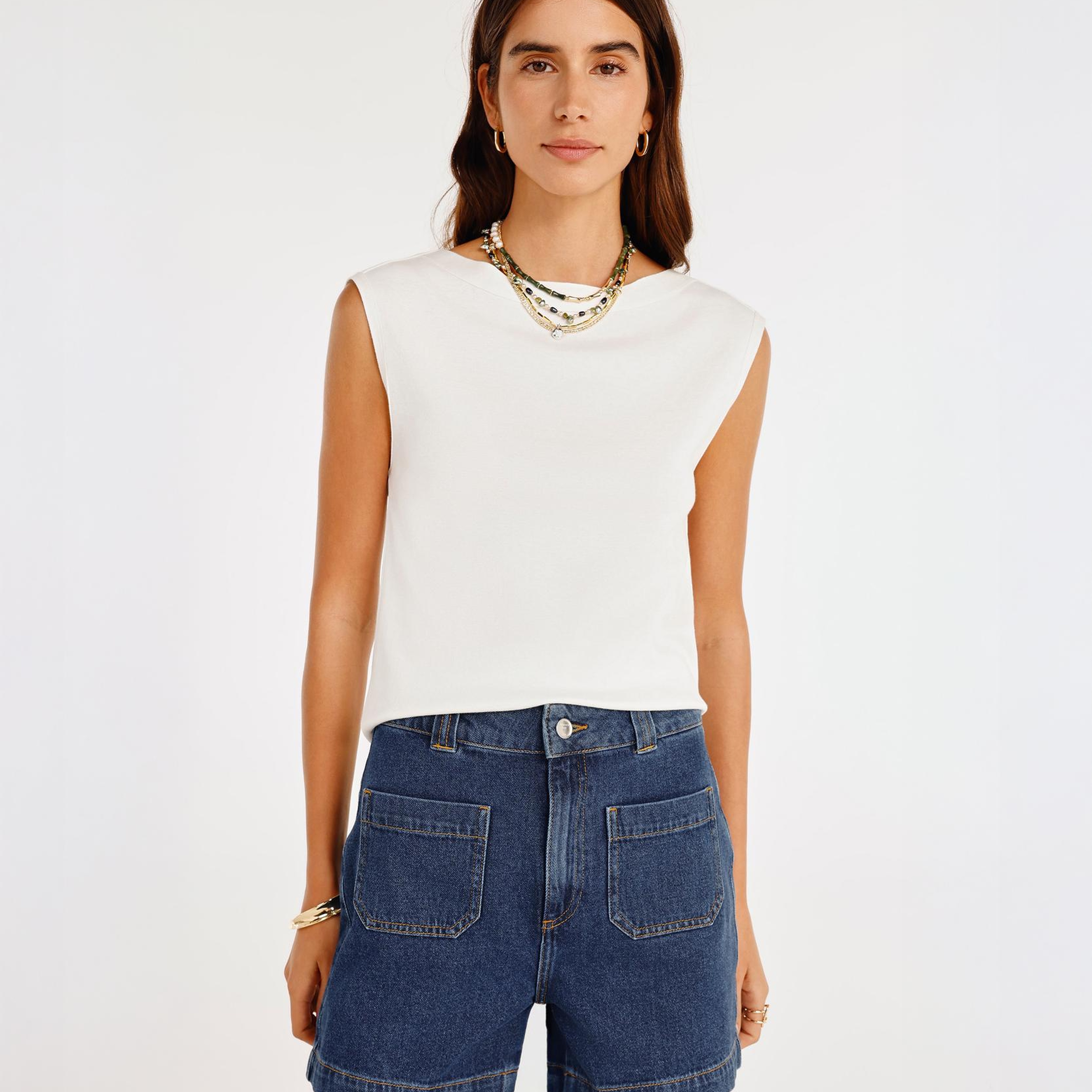 YARGICI Cepli Denim Bermuda