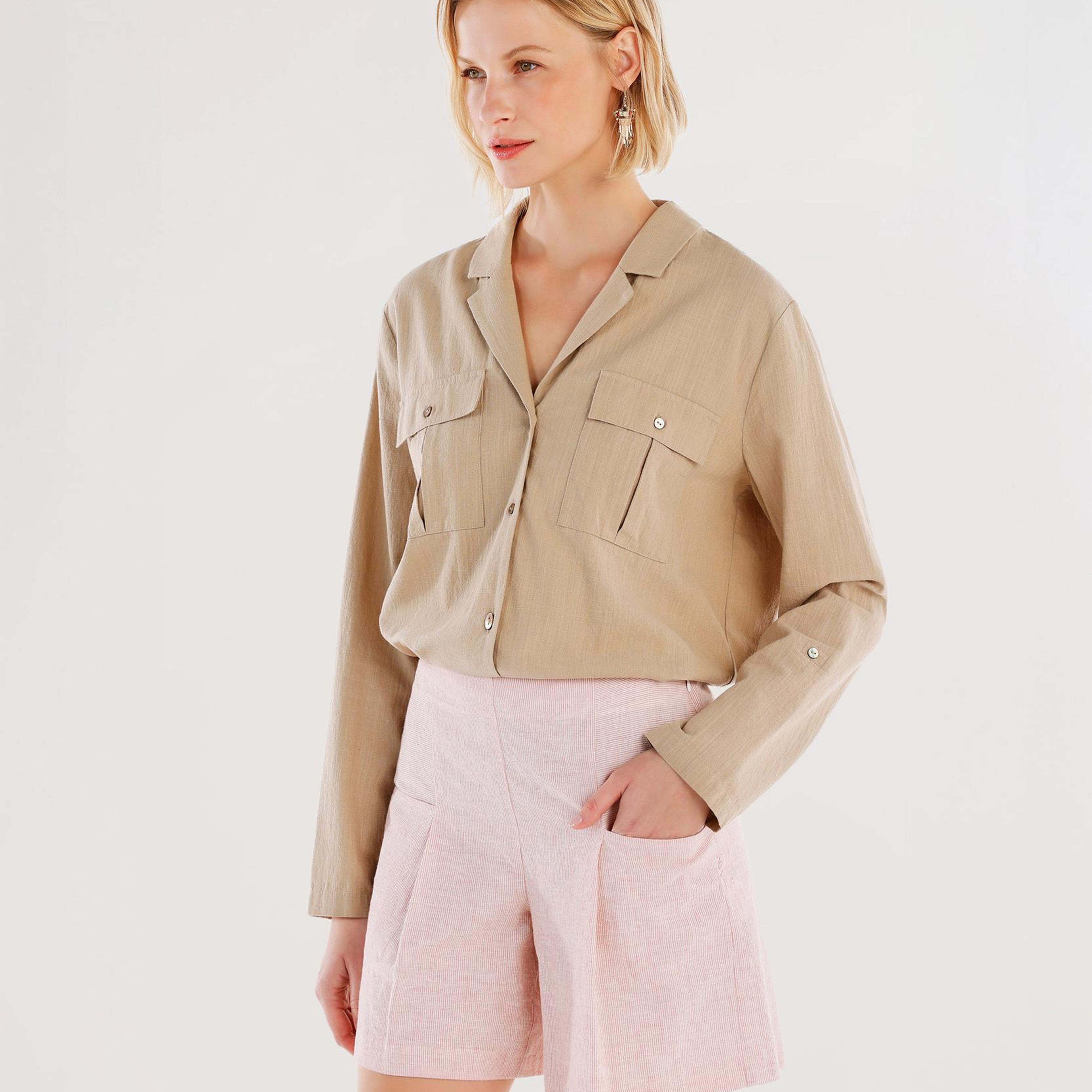 YARGICI Cep Detaylı Şort