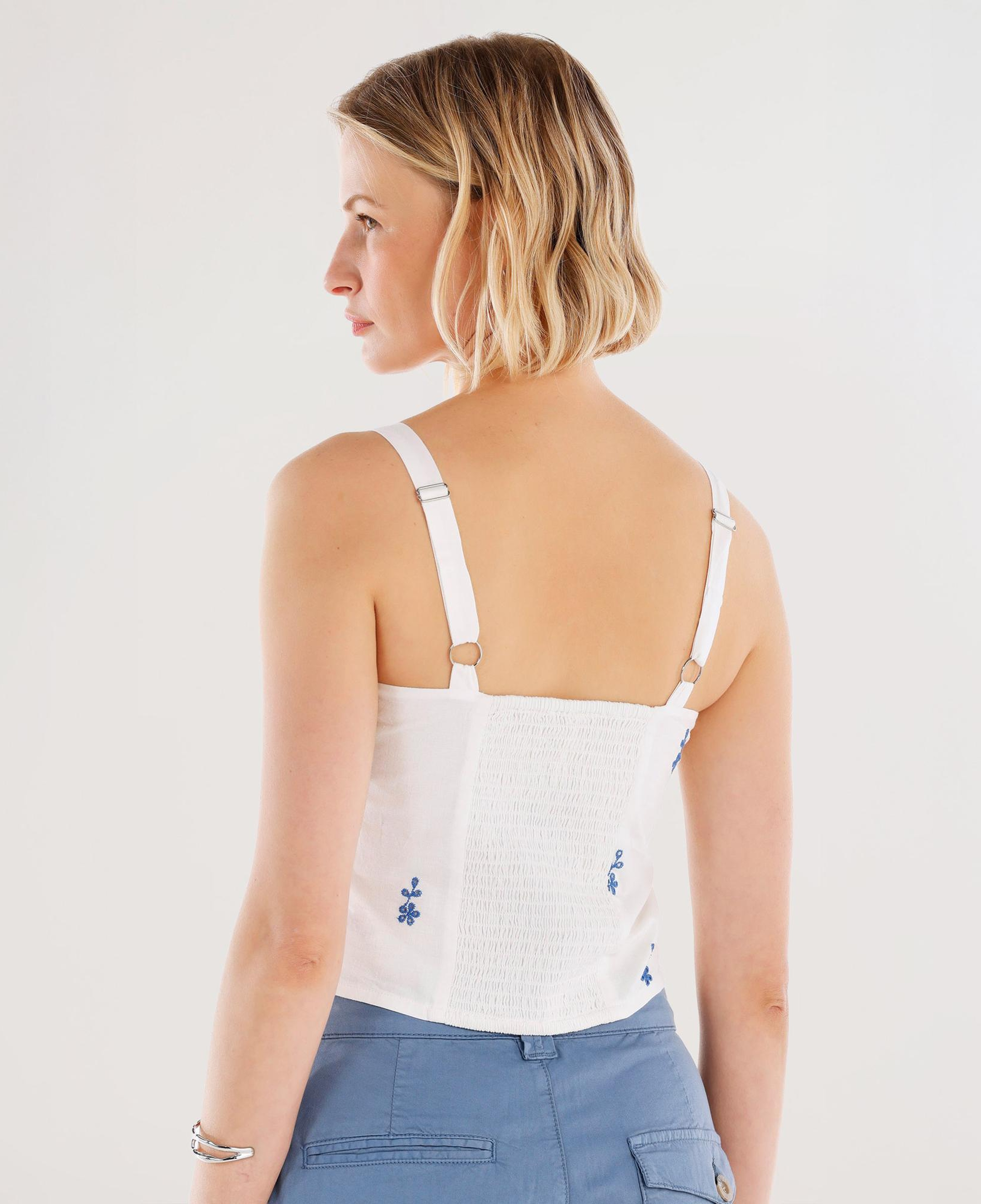 YARGICI Askılı Nakış Detaylı Bluz