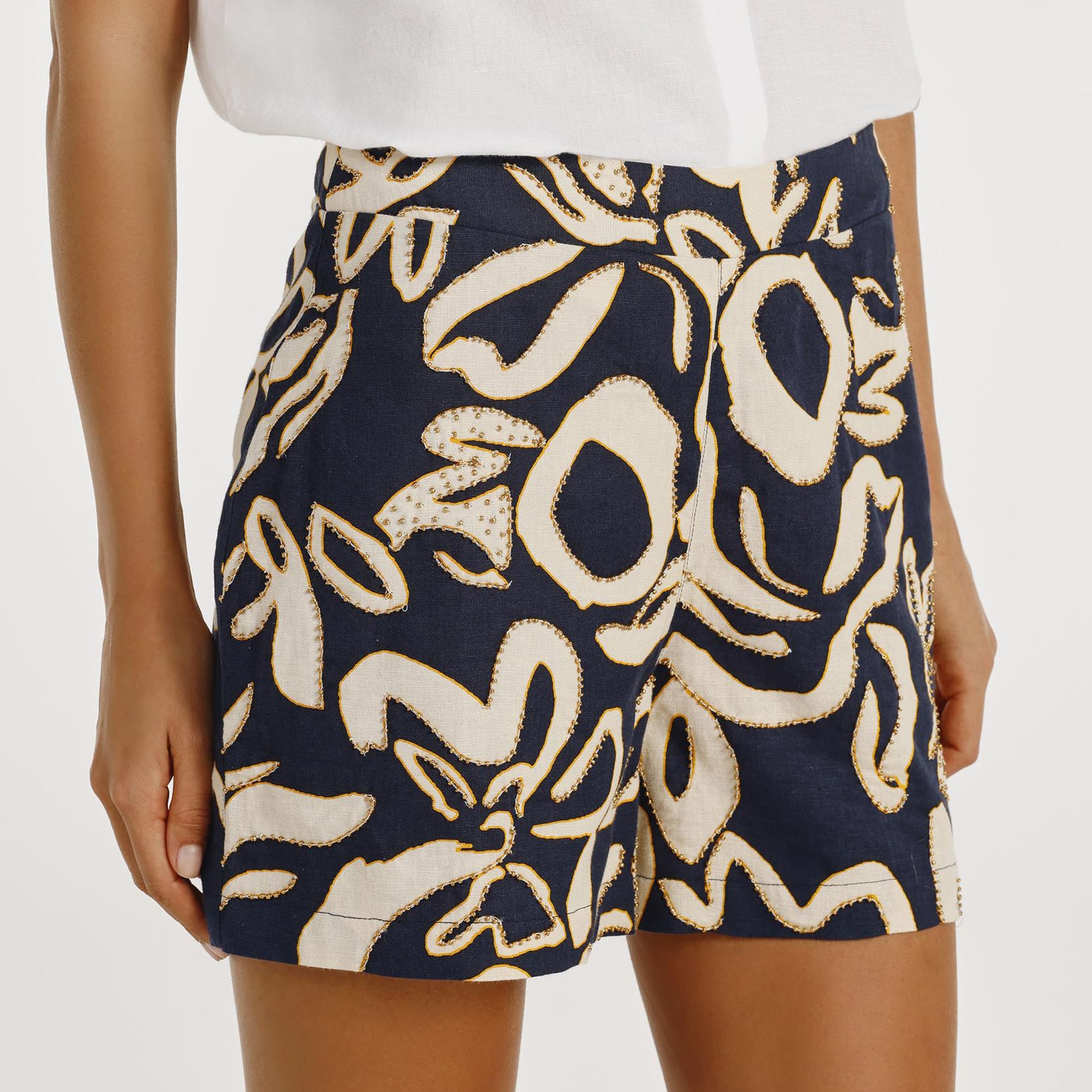 YARGICI Beli Fermuarlı Şort