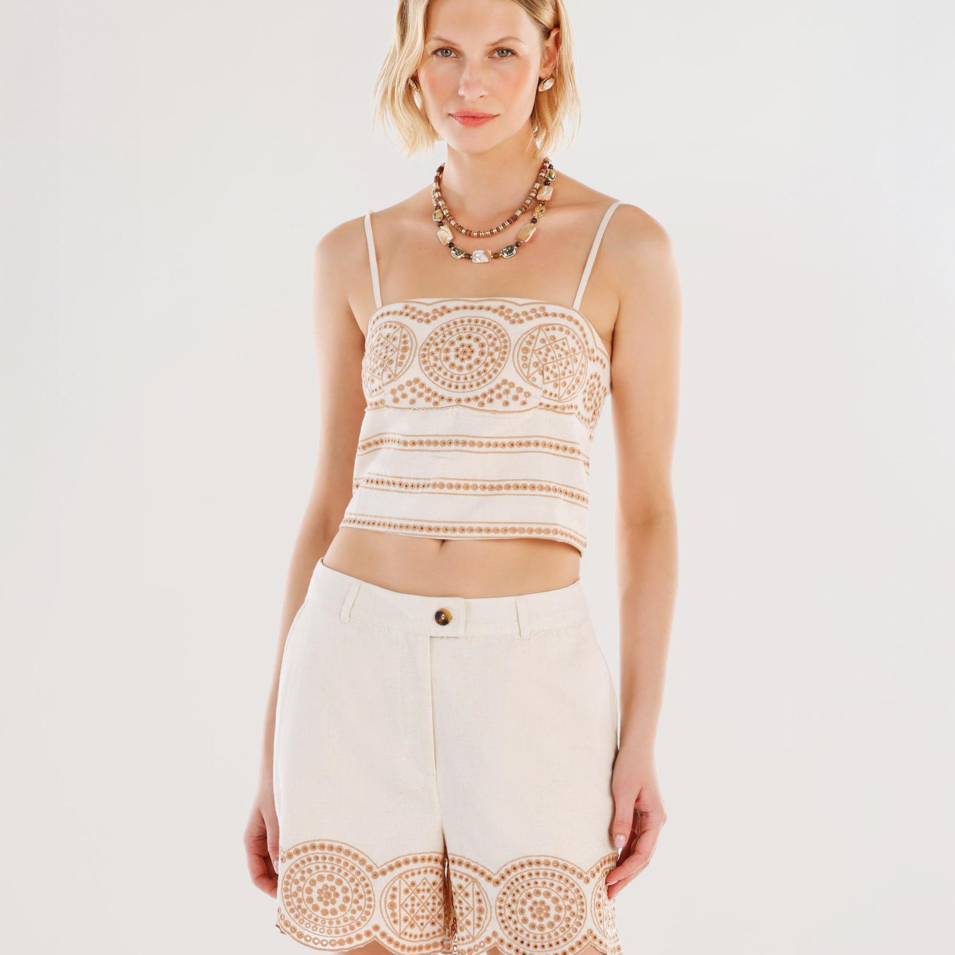 YARGICI Paçası Detaylı Bermuda