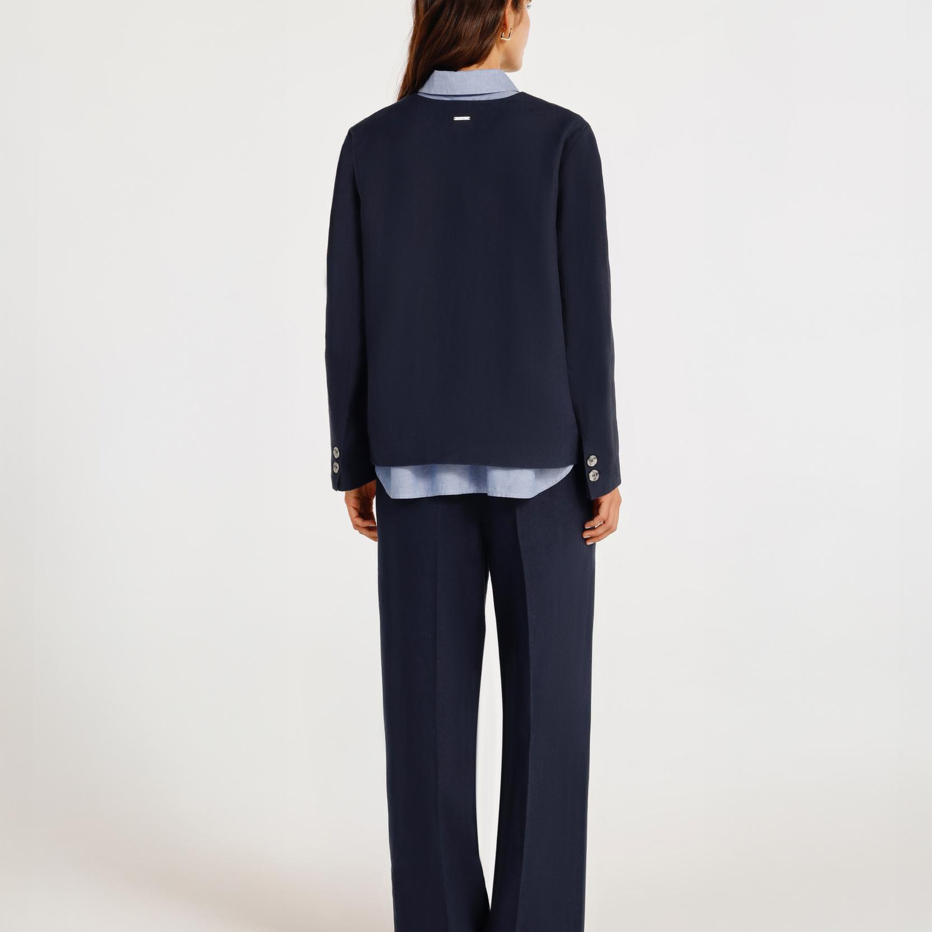 YARGICI Tek Düğmeli Yakasız Ceket