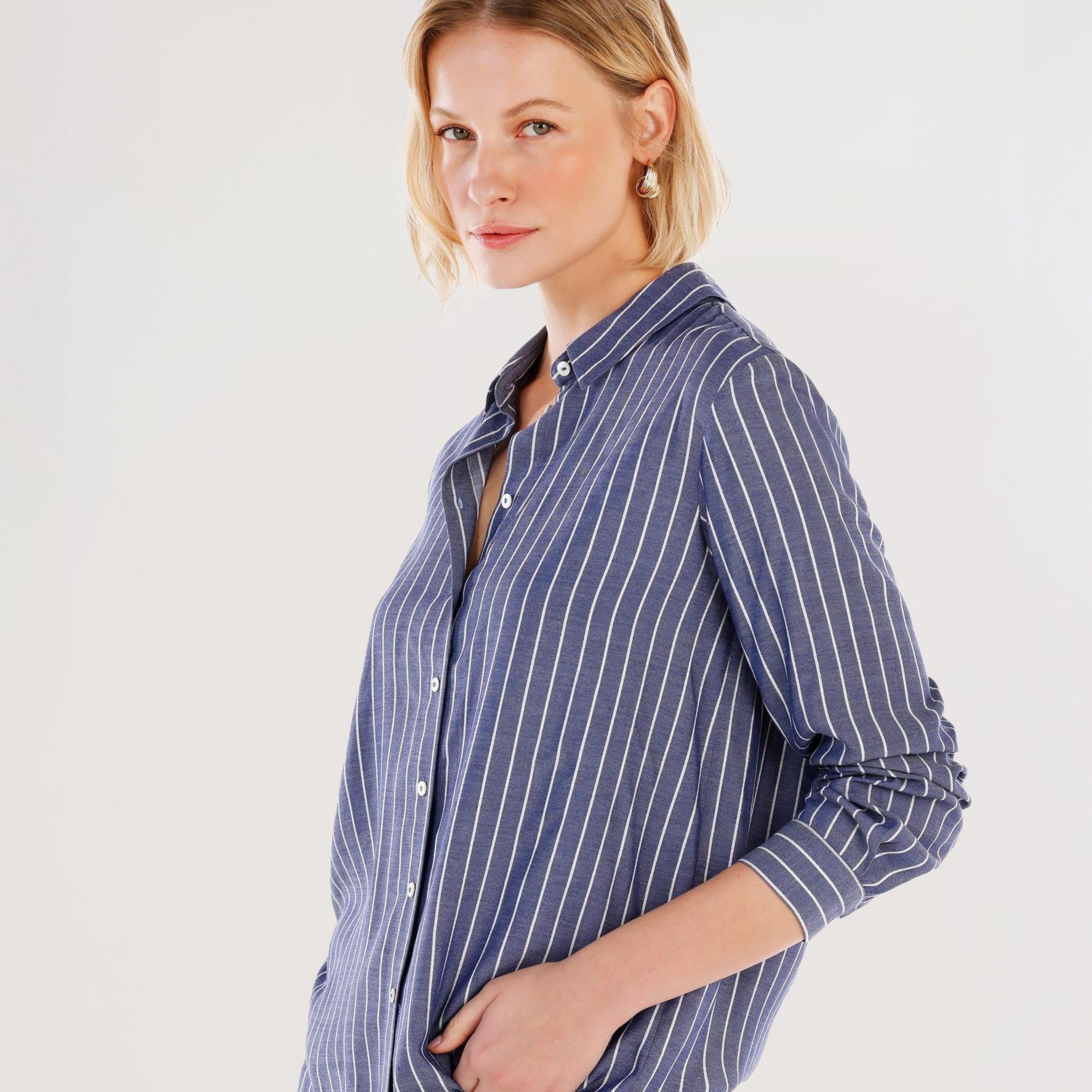 YARGICI Kırma Detaylı Gömlek