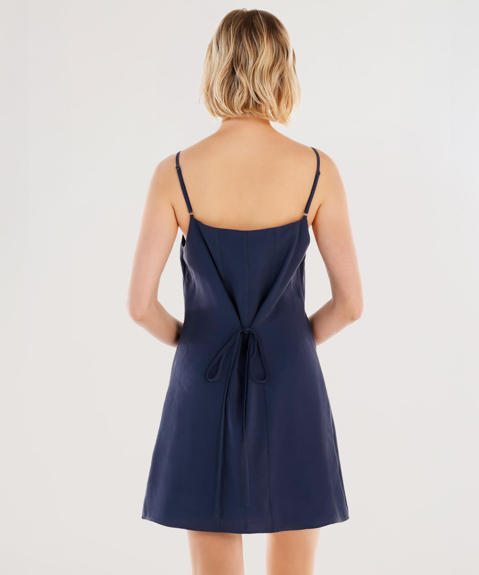 YARGICI Askılı Kemer Detaylı Mini Elbise