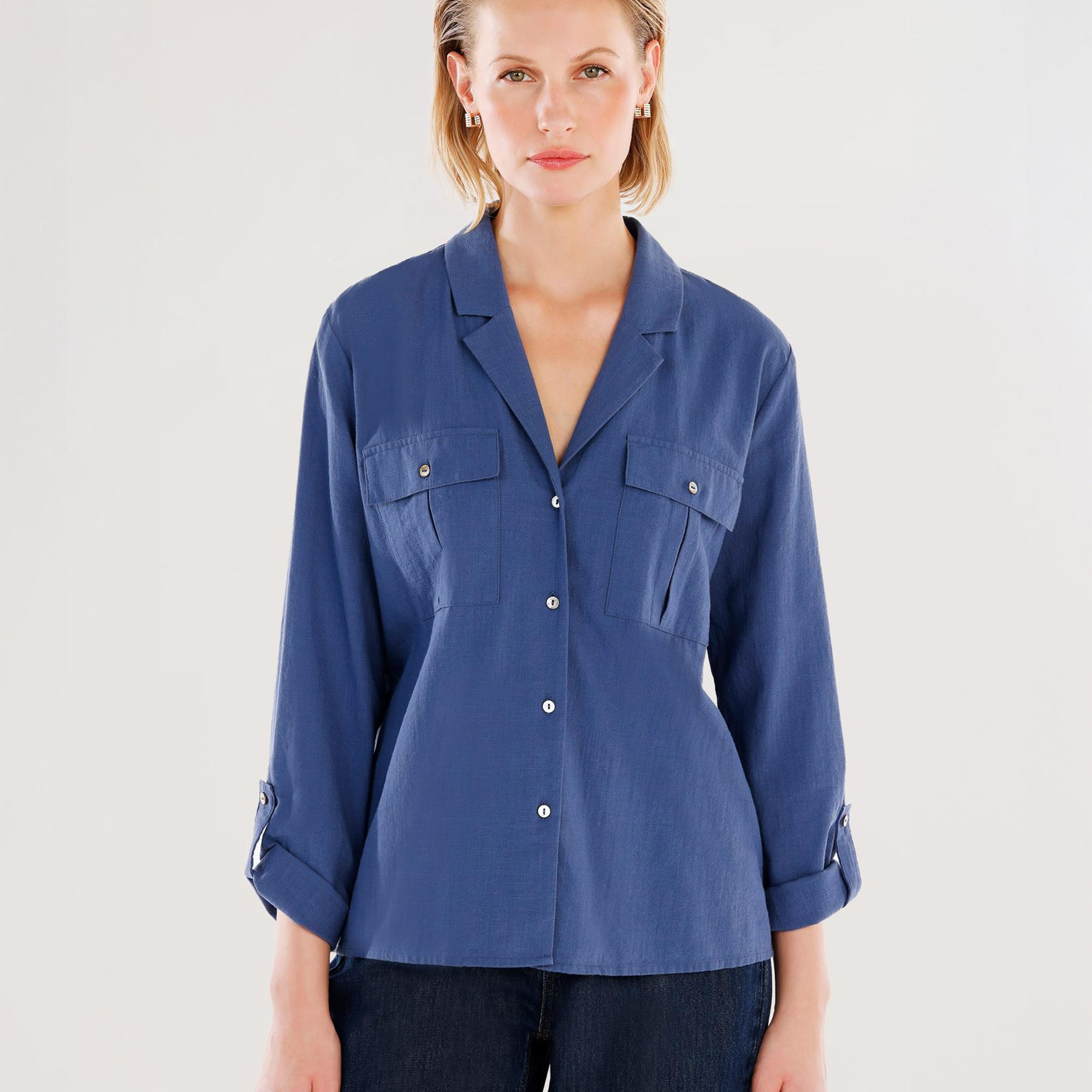 YARGICI Kolları Apoletli Gömlek